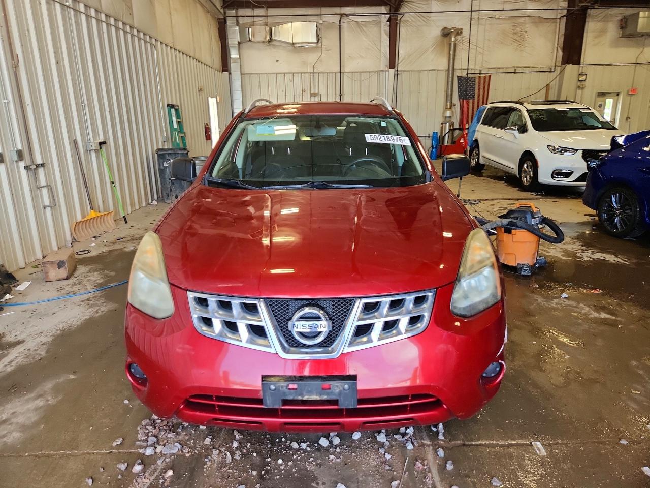 2014 Nissan Rogue Select S Burgundy vin: JN8AS5MT2EW602536