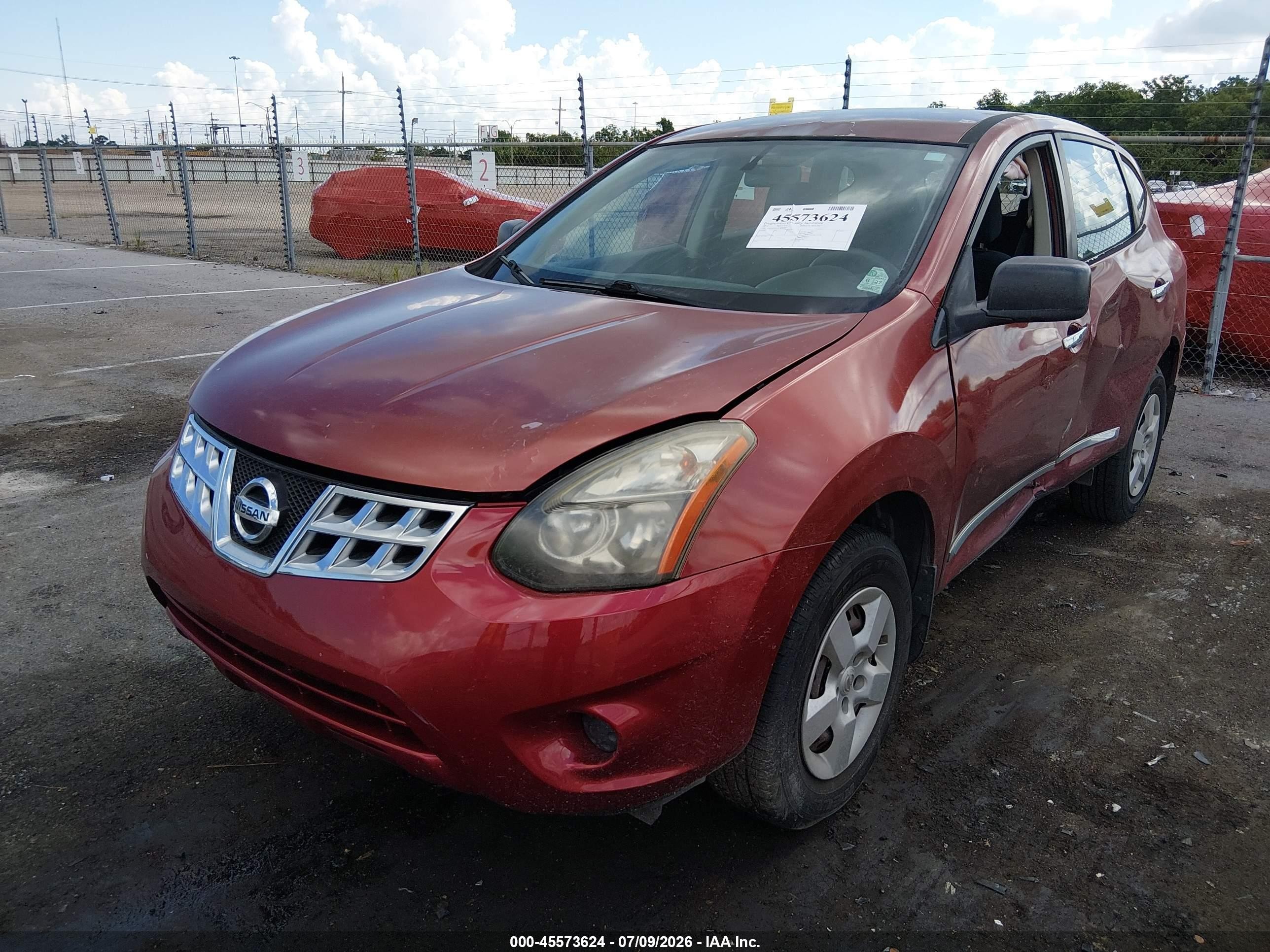 2014 Nissan Rogue Select S Красный vin: JN8AS5MT2EW610801
