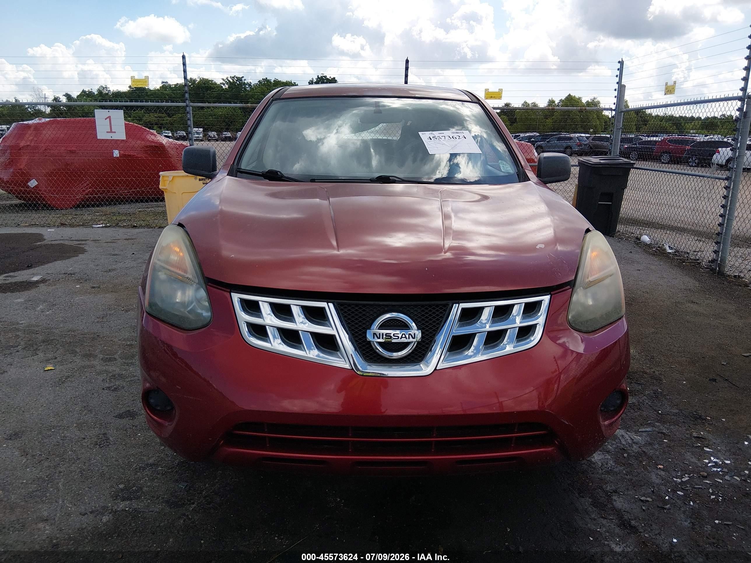 2014 Nissan Rogue Select S Красный vin: JN8AS5MT2EW610801