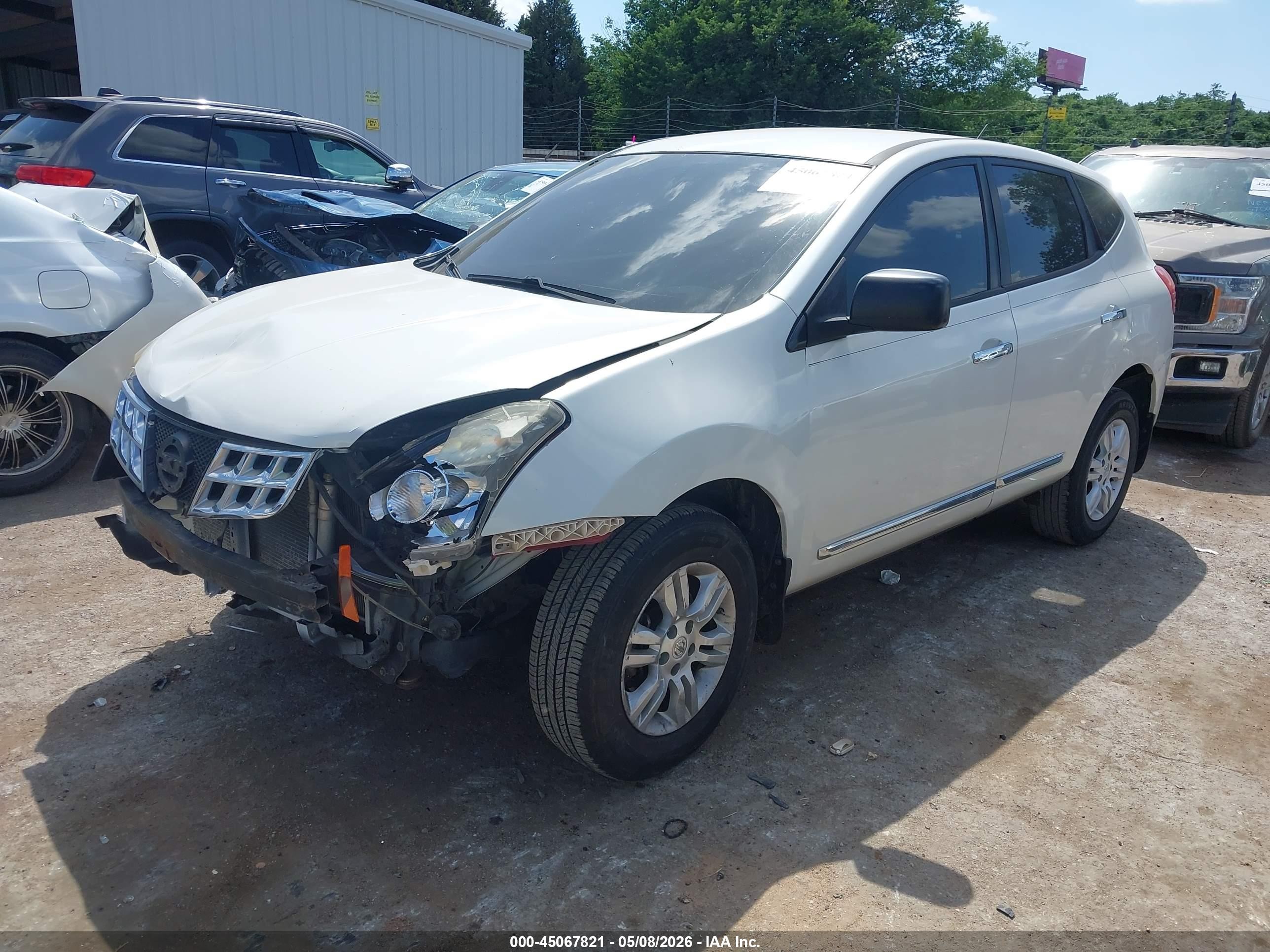 2014 Nissan Rogue Select S White vin: JN8AS5MT2EW618140