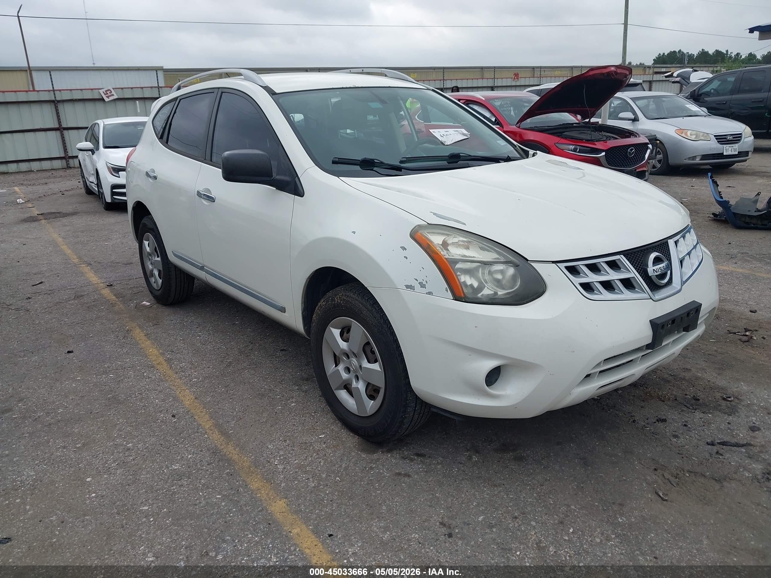 2014 Nissan Rogue Select S White vin: JN8AS5MT2EW625296
