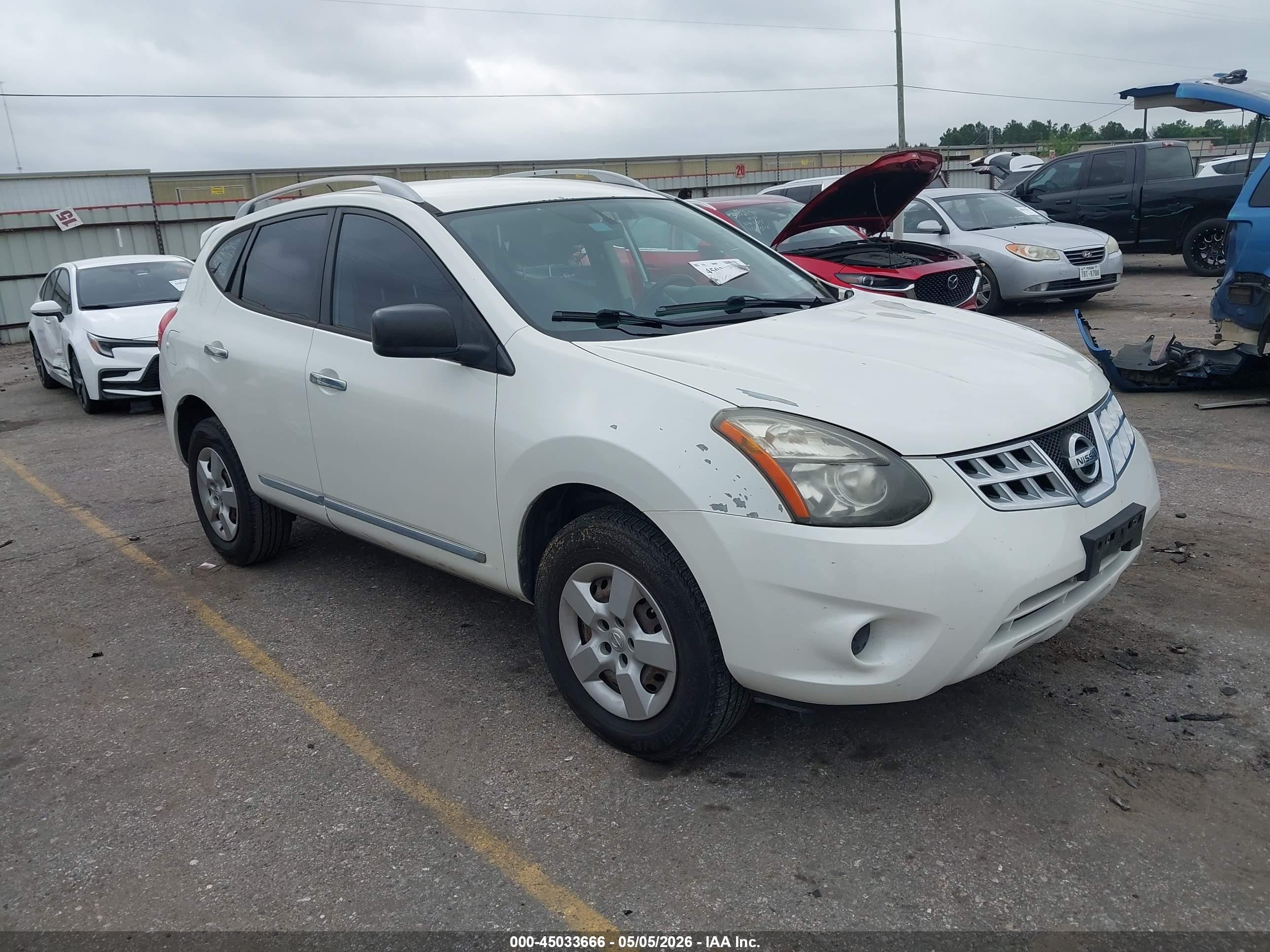 2014 Nissan Rogue Select S White vin: JN8AS5MT2EW625296
