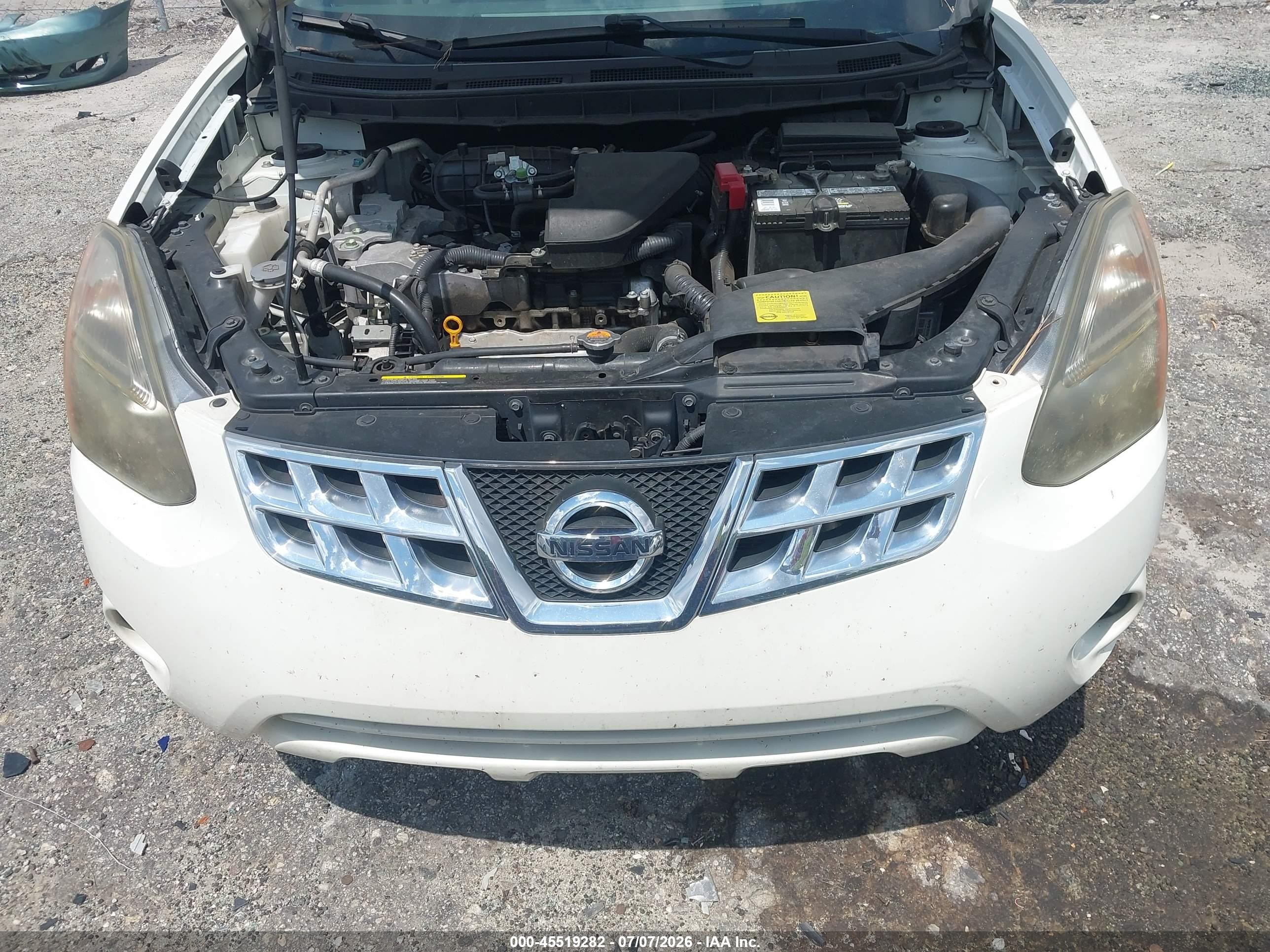 2015 Nissan Rogue Select S White vin: JN8AS5MT2FW154879
