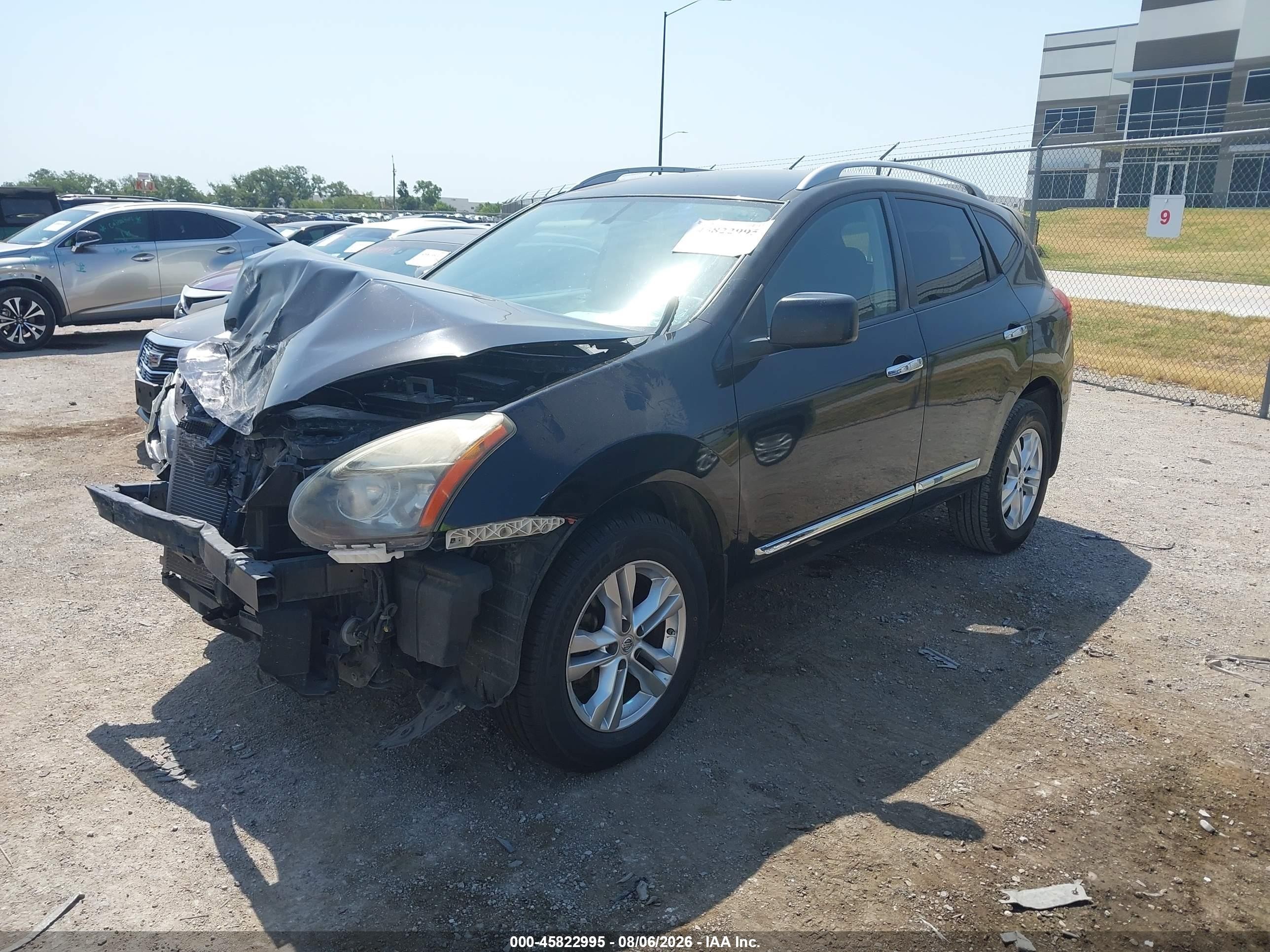 2015 Nissan Rogue Select S Черный vin: JN8AS5MT2FW165560