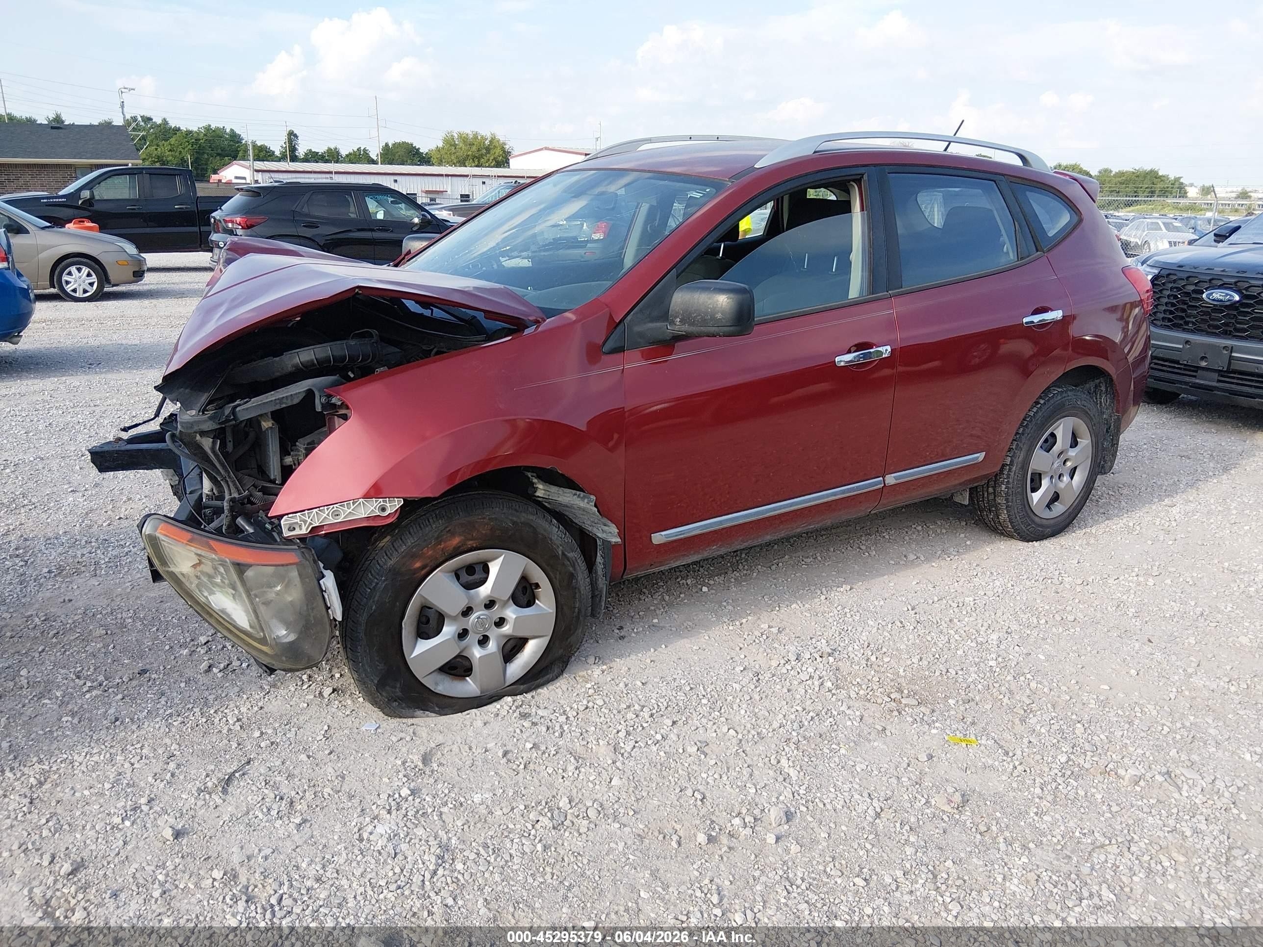 2015 Nissan Rogue Select S Red vin: JN8AS5MT2FW651396