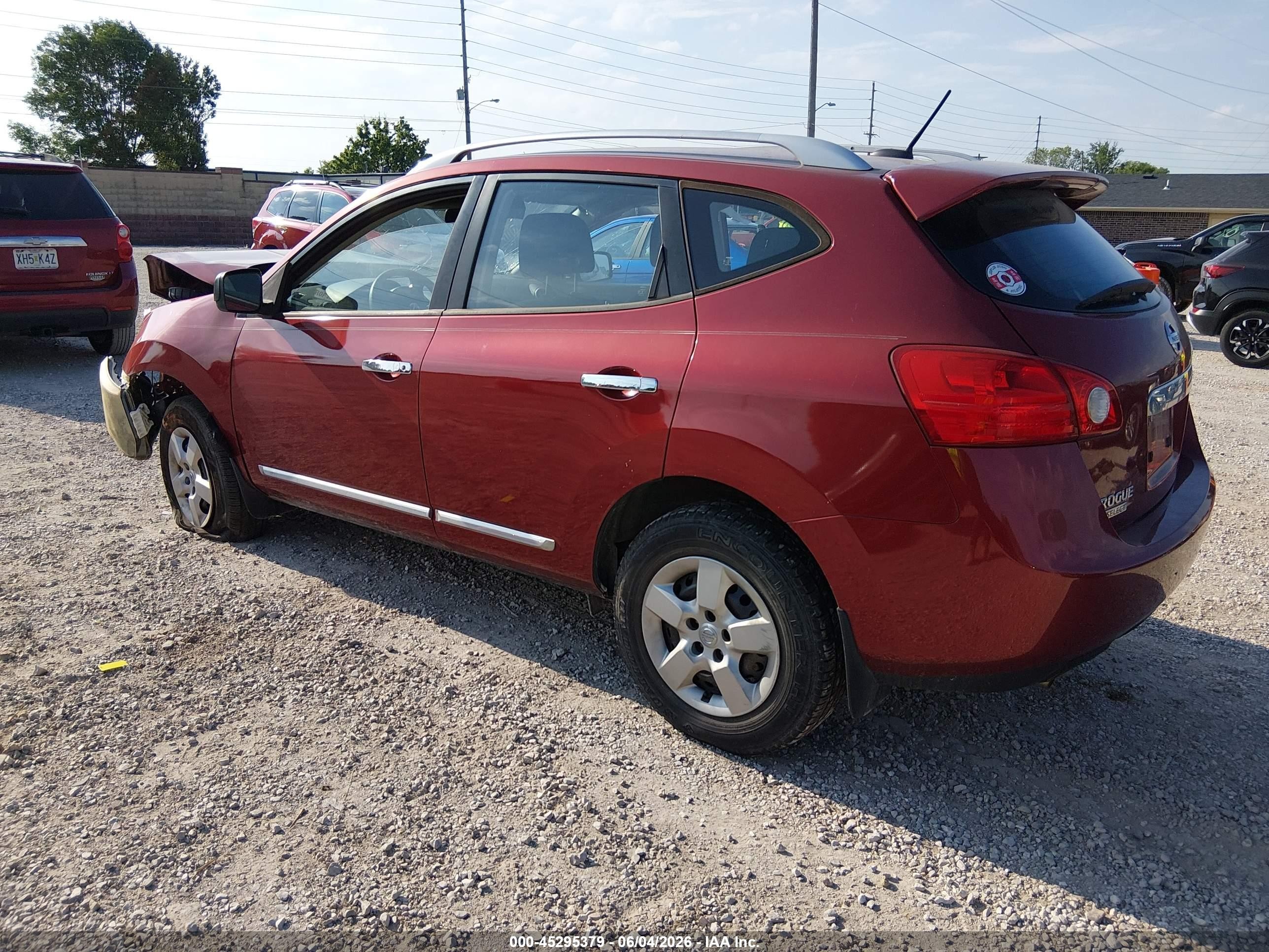 2015 Nissan Rogue Select S Red vin: JN8AS5MT2FW651396