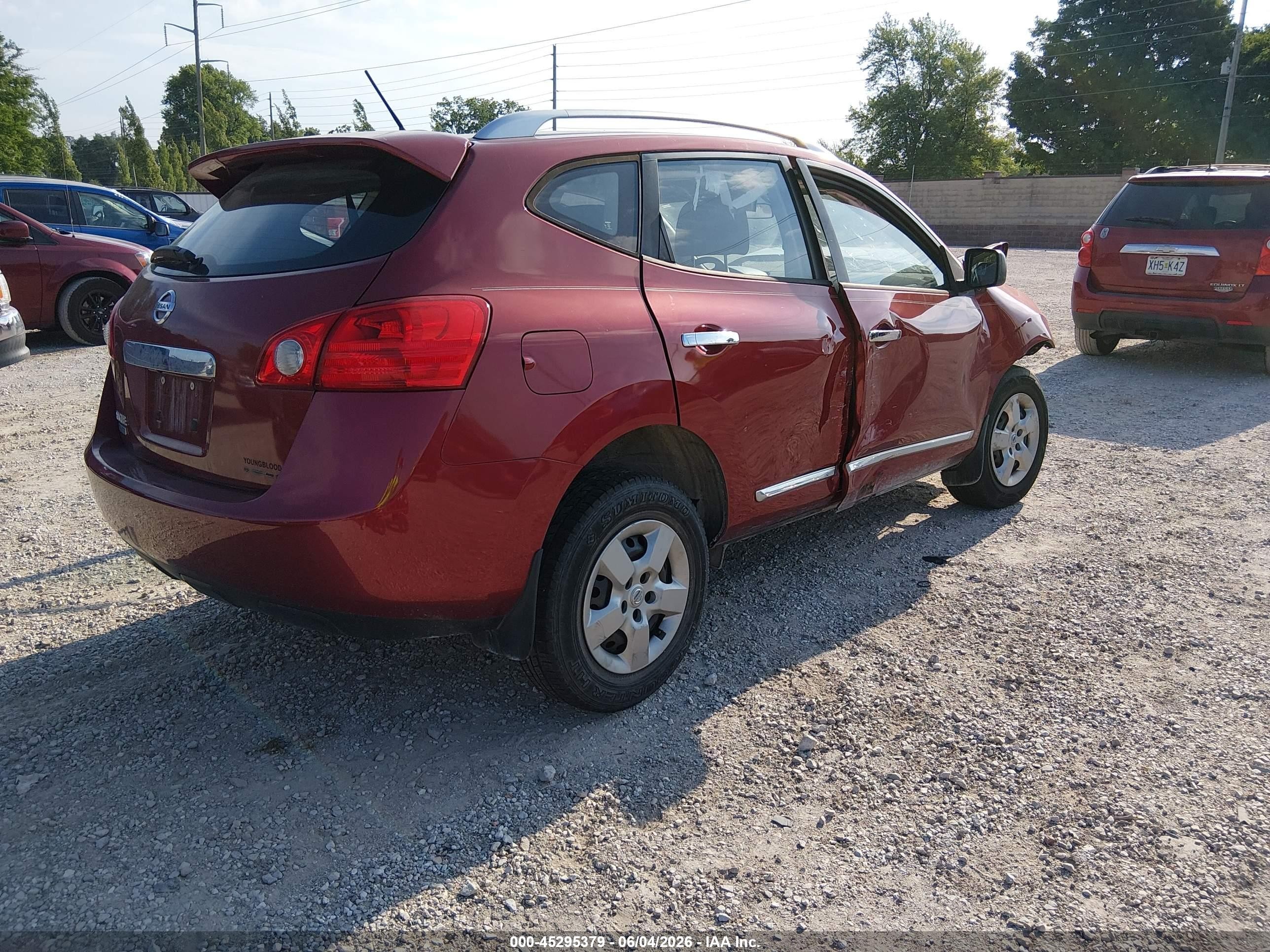 2015 Nissan Rogue Select S Red vin: JN8AS5MT2FW651396