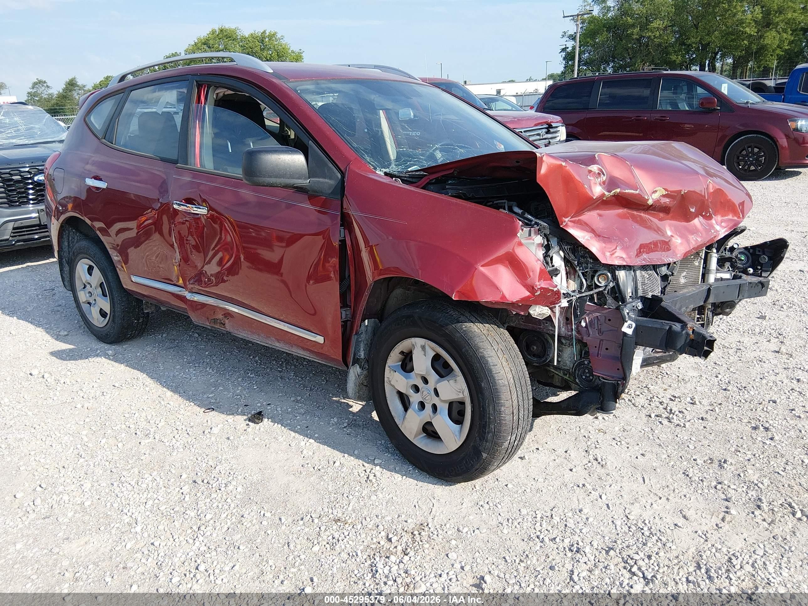 2015 Nissan Rogue Select S Red vin: JN8AS5MT2FW651396