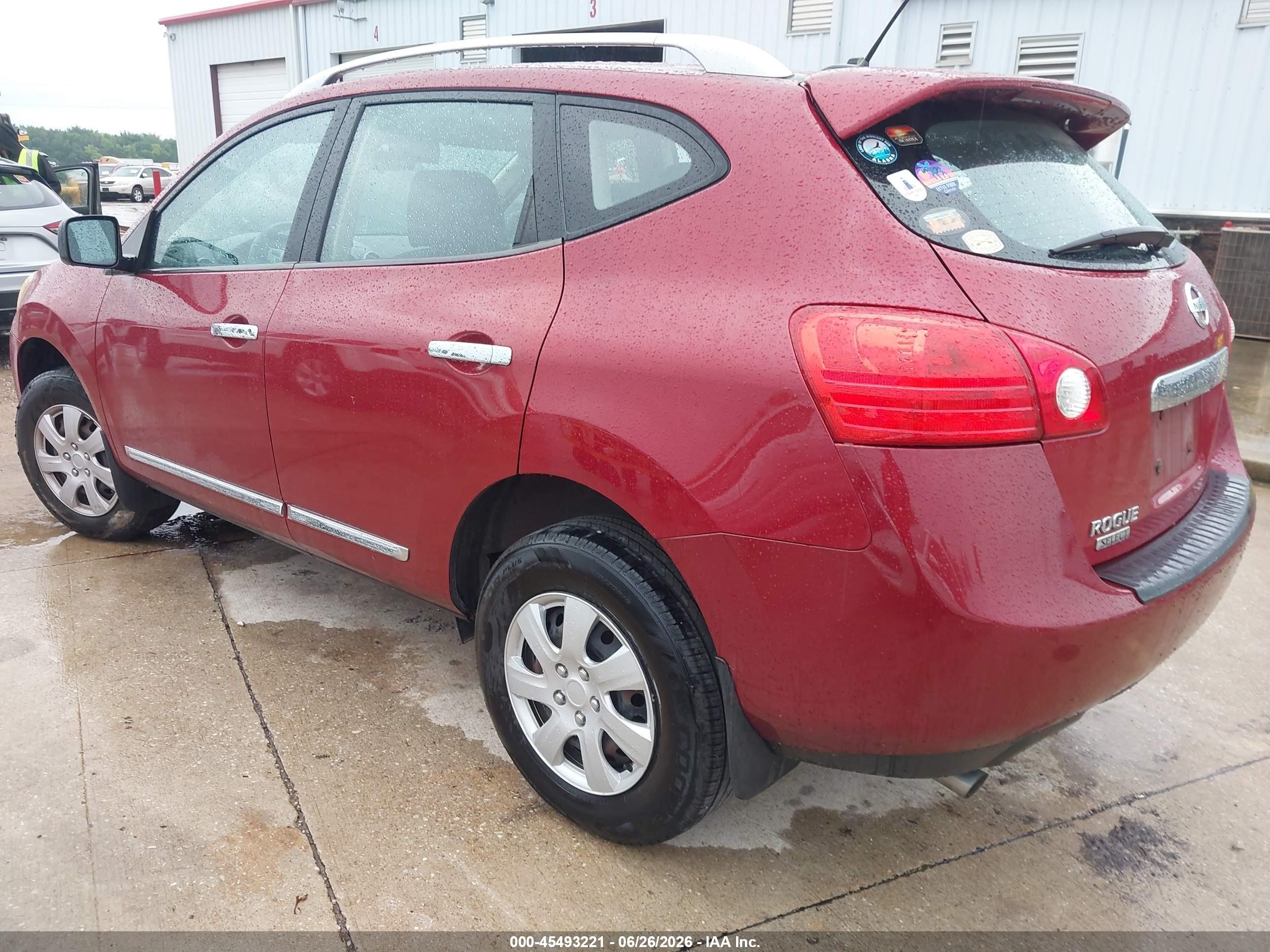 2015 Nissan Rogue Select S Red vin: JN8AS5MT2FW654959