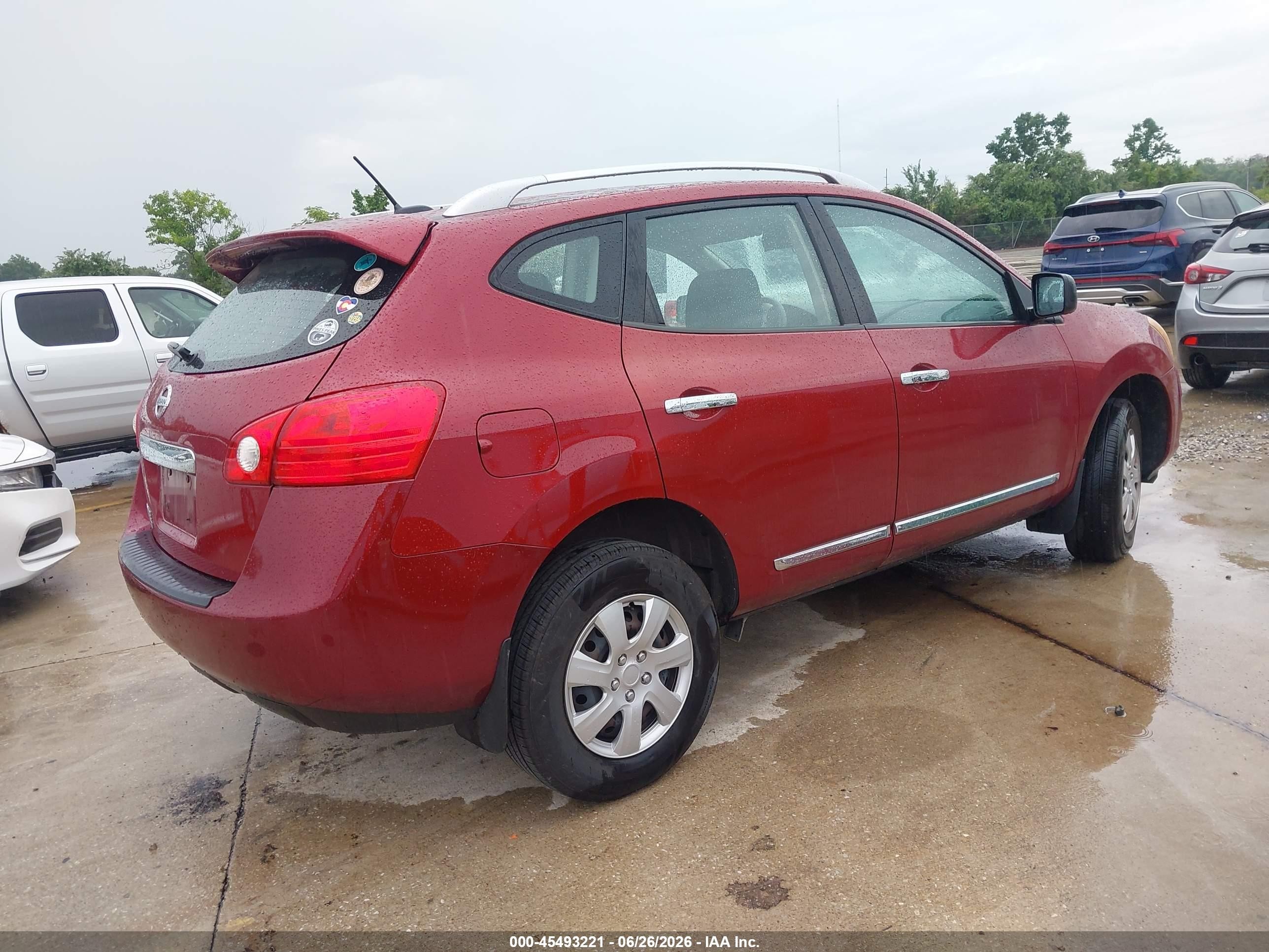 2015 Nissan Rogue Select S Red vin: JN8AS5MT2FW654959