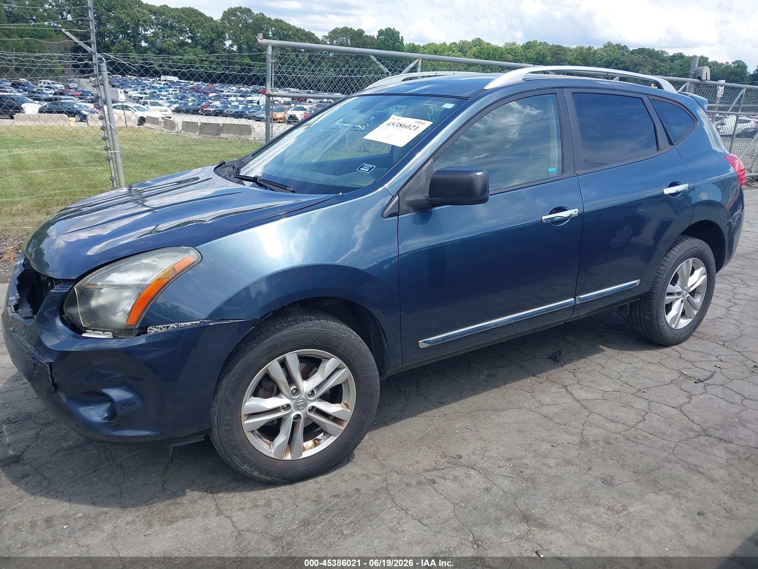 2015 Nissan Rogue Select S Blue vin: JN8AS5MT2FW666951