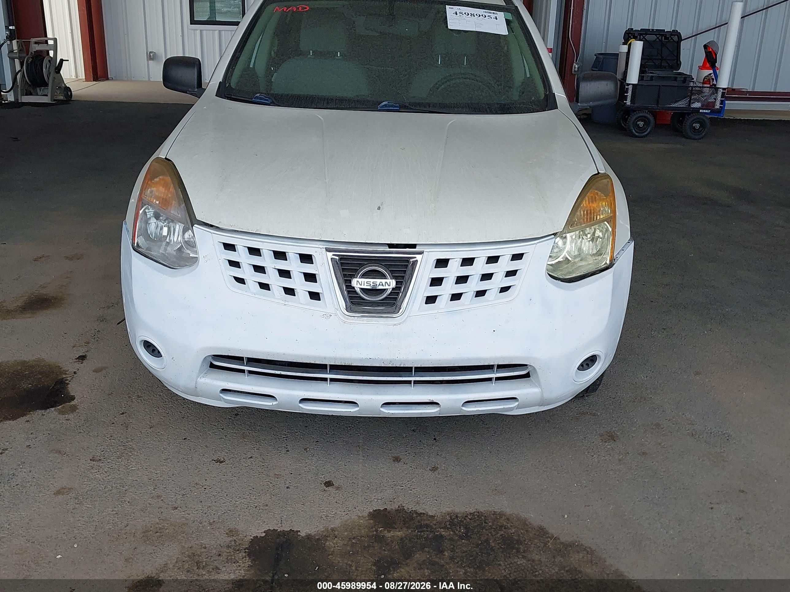 2010 Nissan Rogue S White vin: JN8AS5MT3AW000822