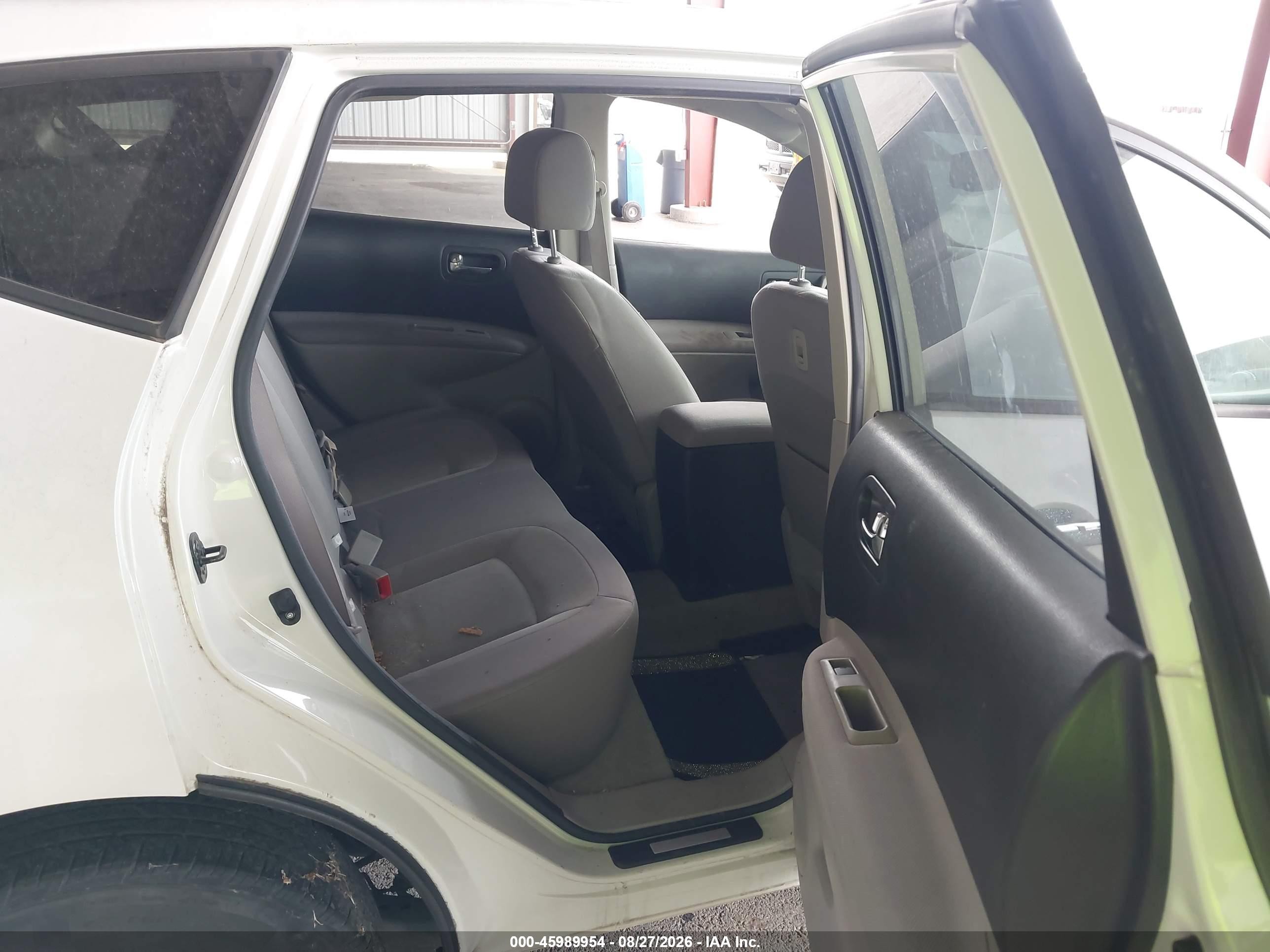 2010 Nissan Rogue S White vin: JN8AS5MT3AW000822