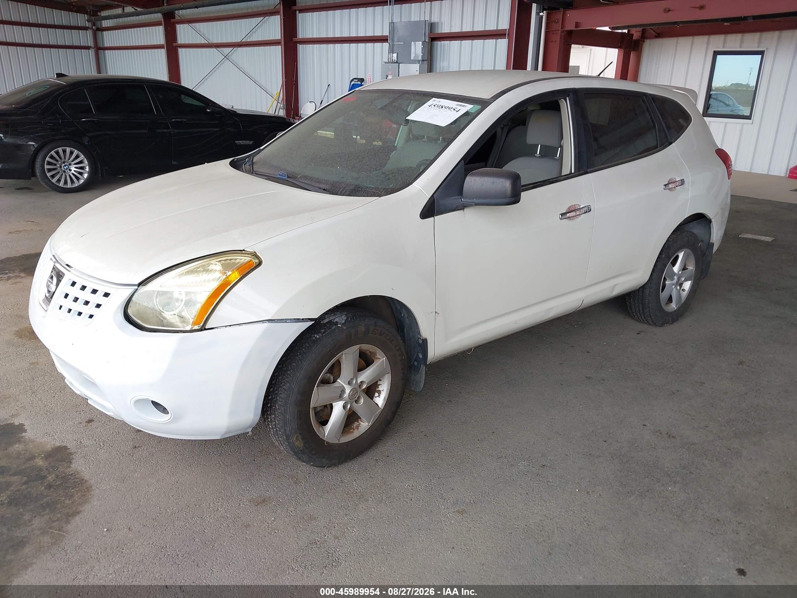 2010 Nissan Rogue S White vin: JN8AS5MT3AW000822