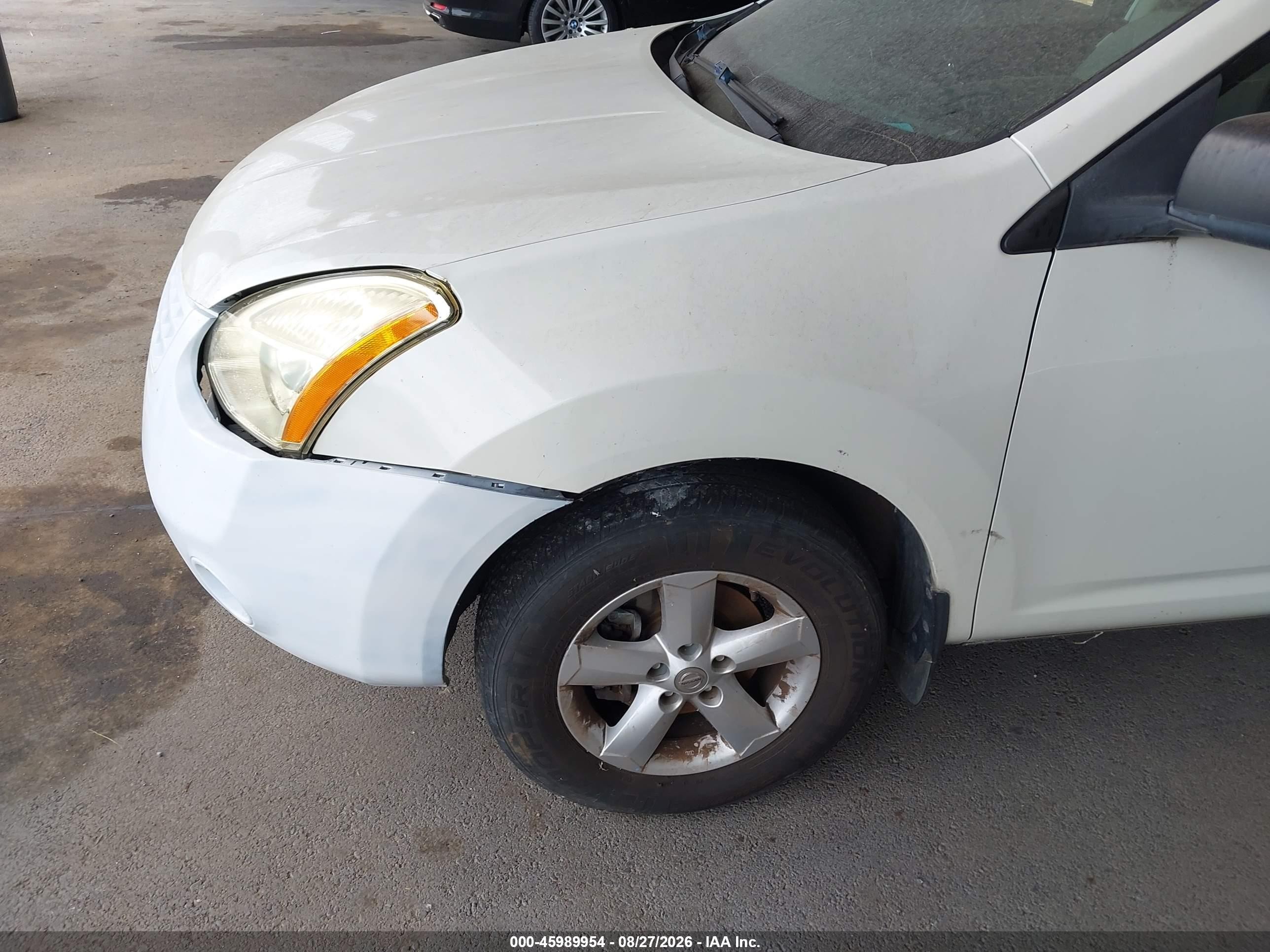 2010 Nissan Rogue S White vin: JN8AS5MT3AW000822