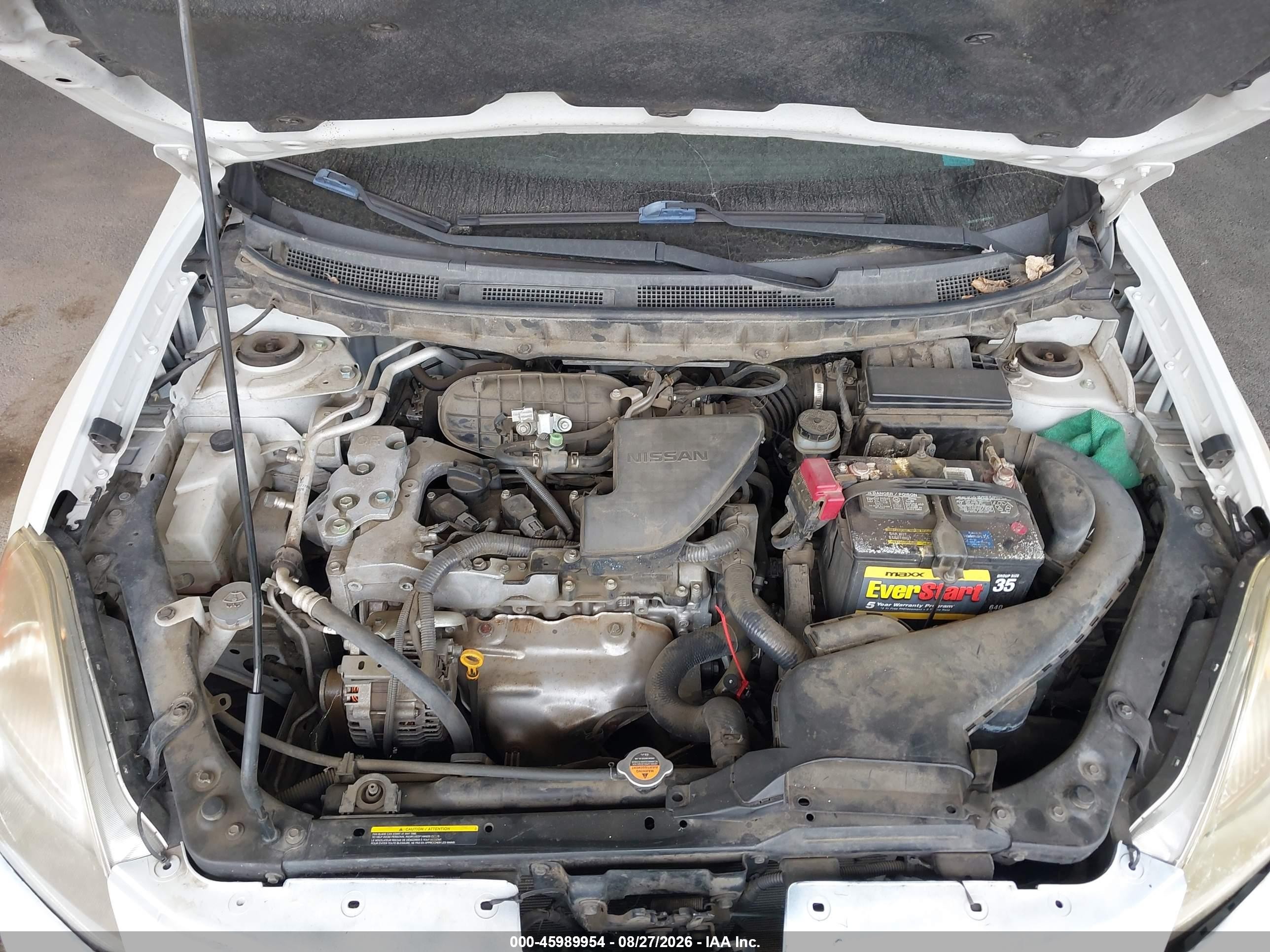 2010 Nissan Rogue S White vin: JN8AS5MT3AW000822