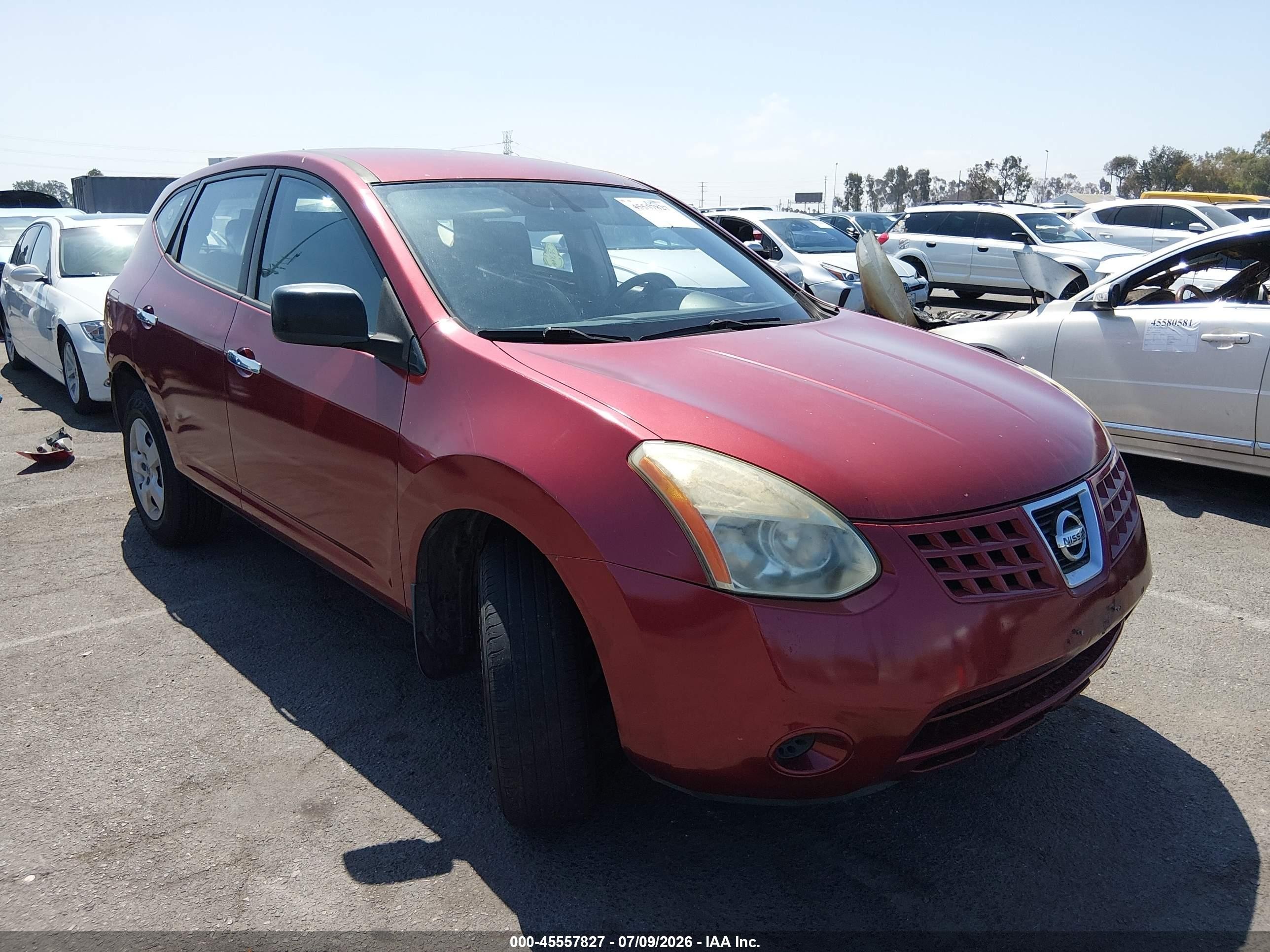 2010 Nissan Rogue S Red vin: JN8AS5MT3AW001159