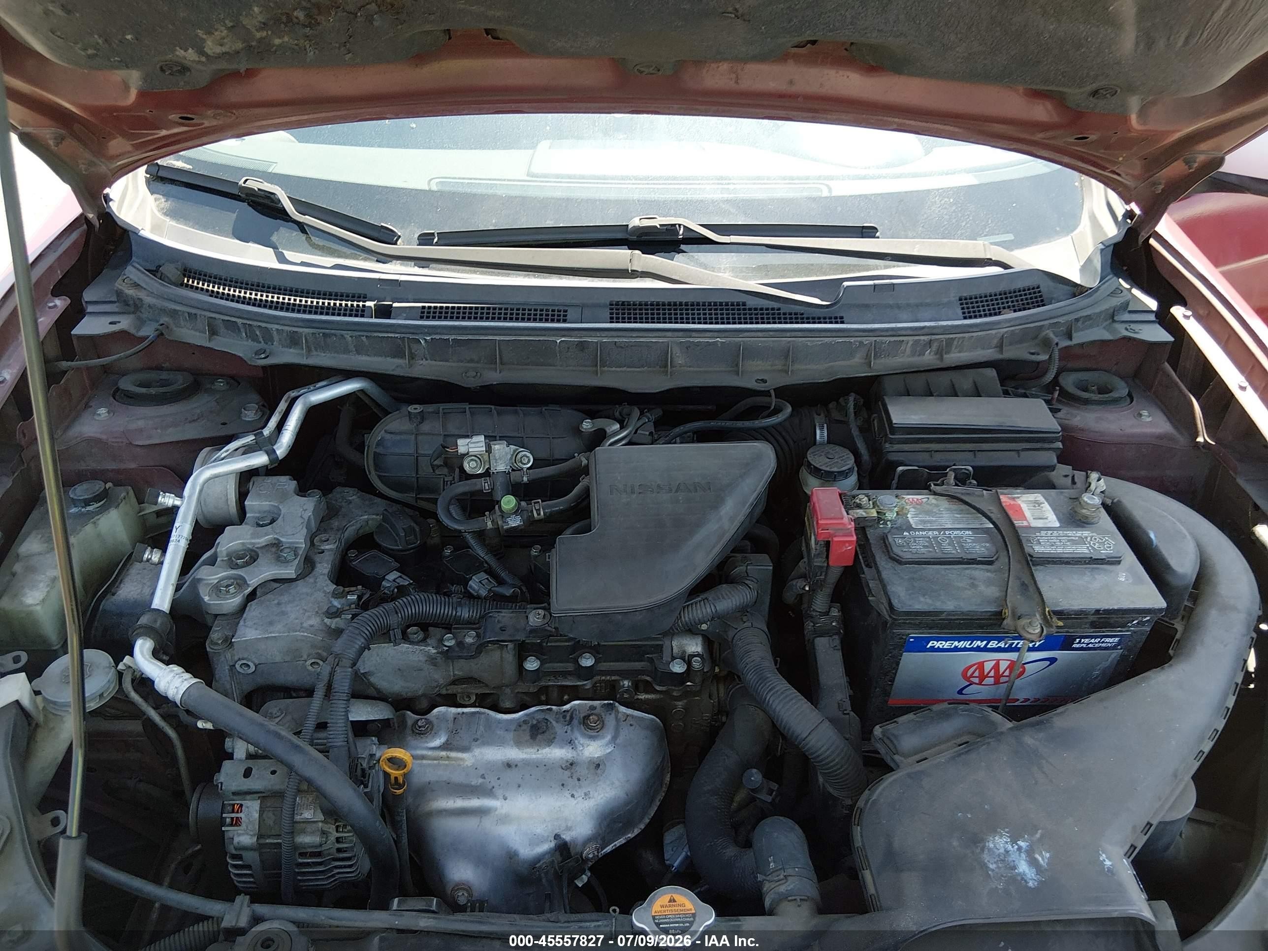 2010 Nissan Rogue S Red vin: JN8AS5MT3AW001159