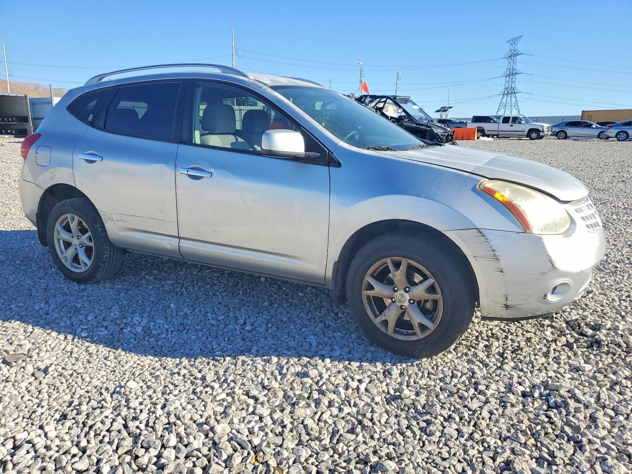 2010 Nissan Rogue Sl Silver vin: JN8AS5MT3AW006071