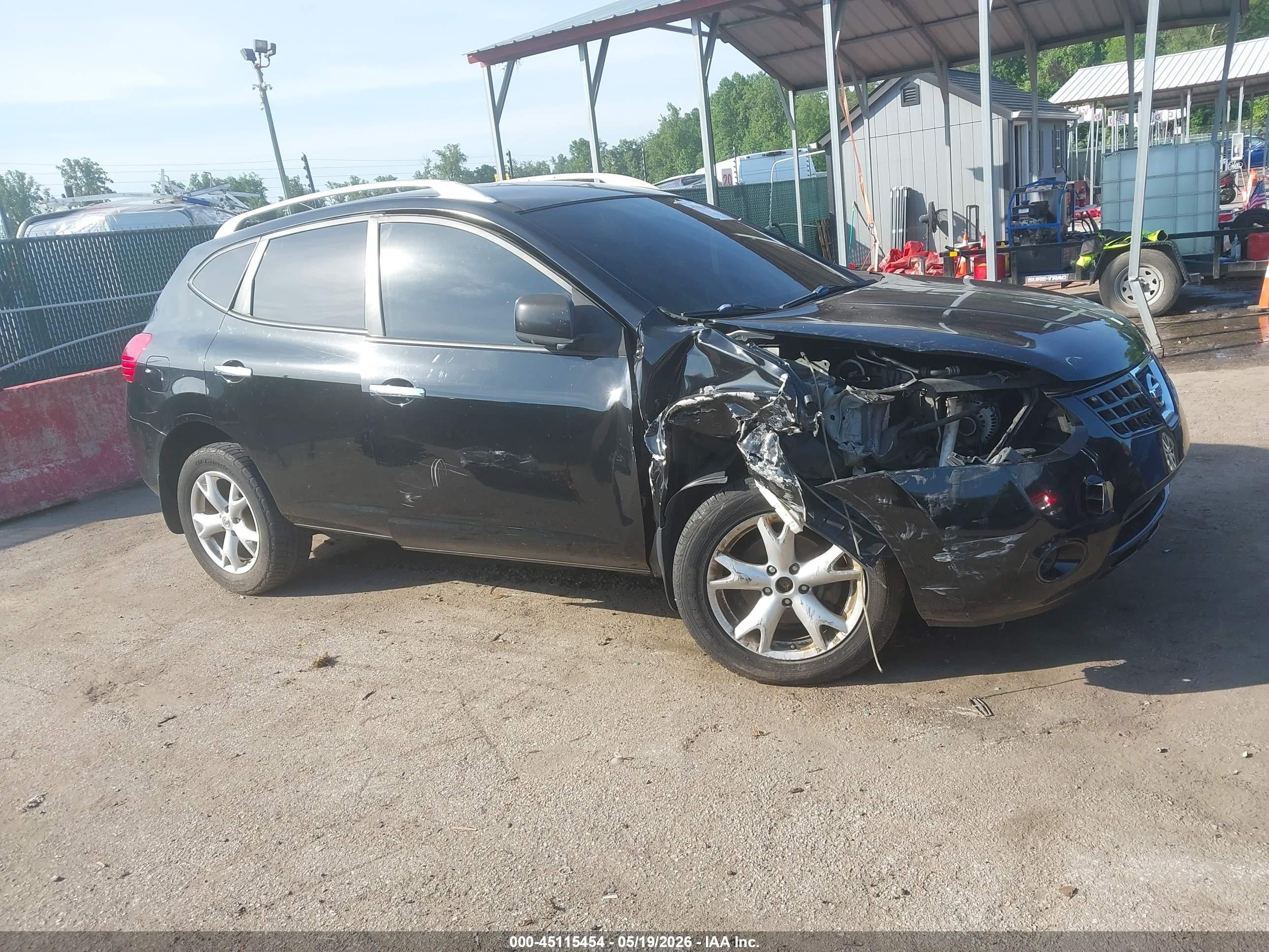 2010 Nissan Rogue Sl Черный vin: JN8AS5MT3AW014462