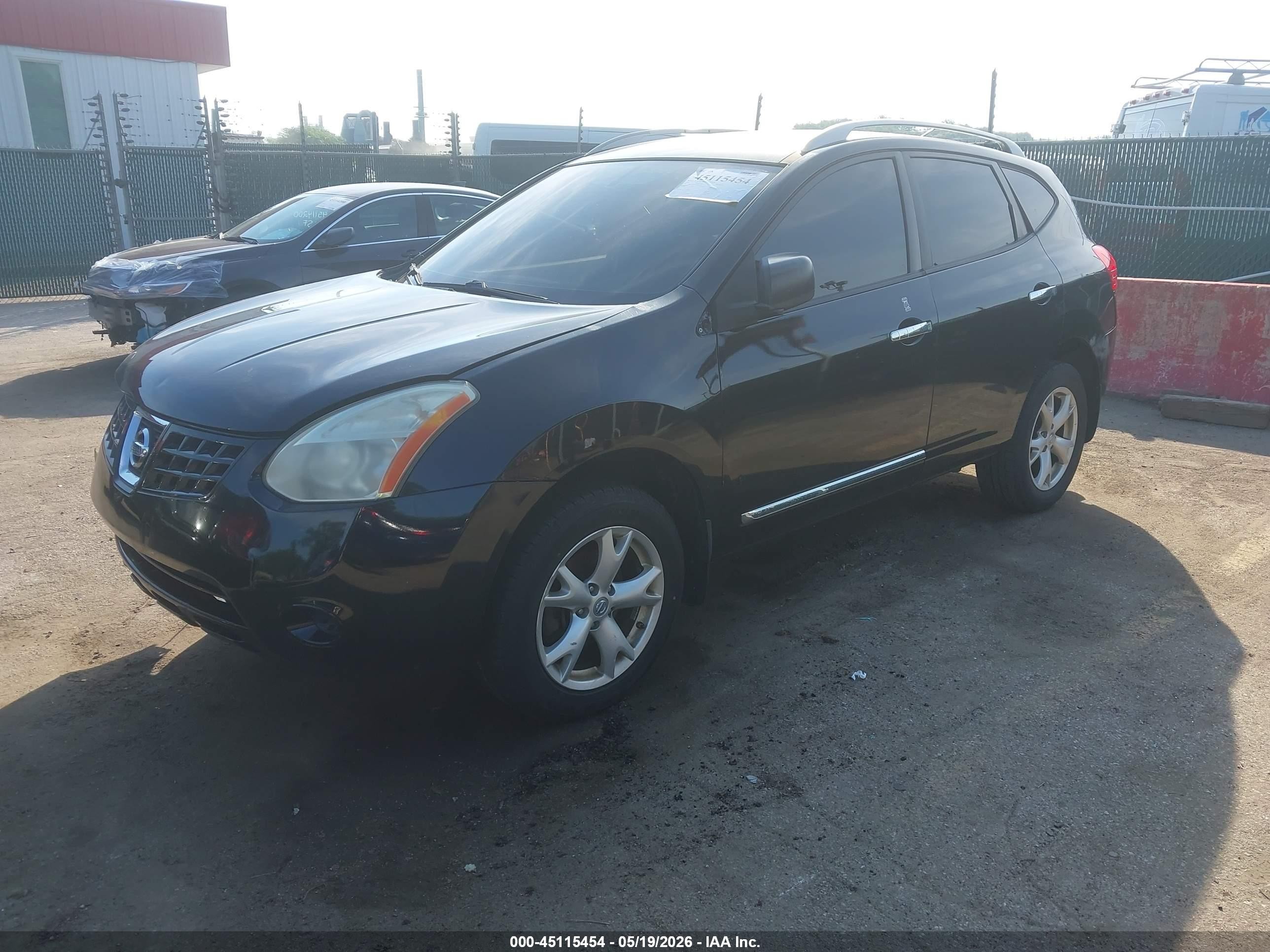 2010 Nissan Rogue Sl Черный vin: JN8AS5MT3AW014462