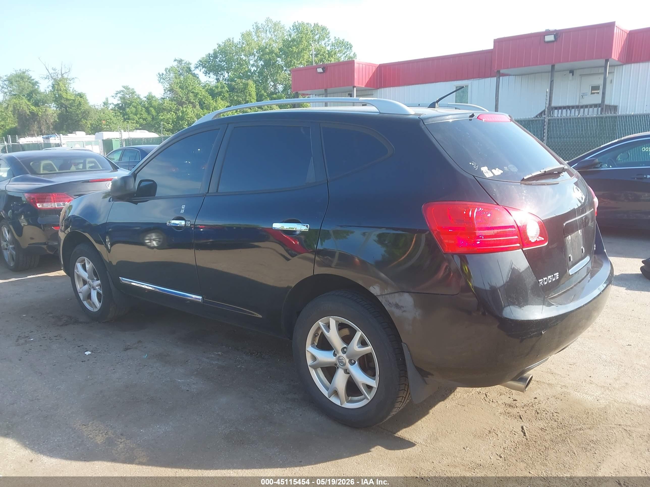 2010 Nissan Rogue Sl Черный vin: JN8AS5MT3AW014462