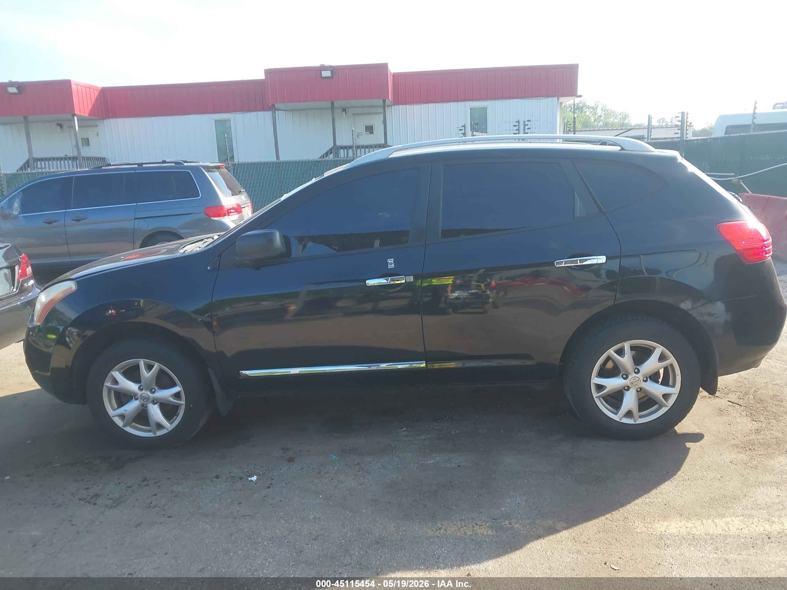 2010 Nissan Rogue Sl Черный vin: JN8AS5MT3AW014462