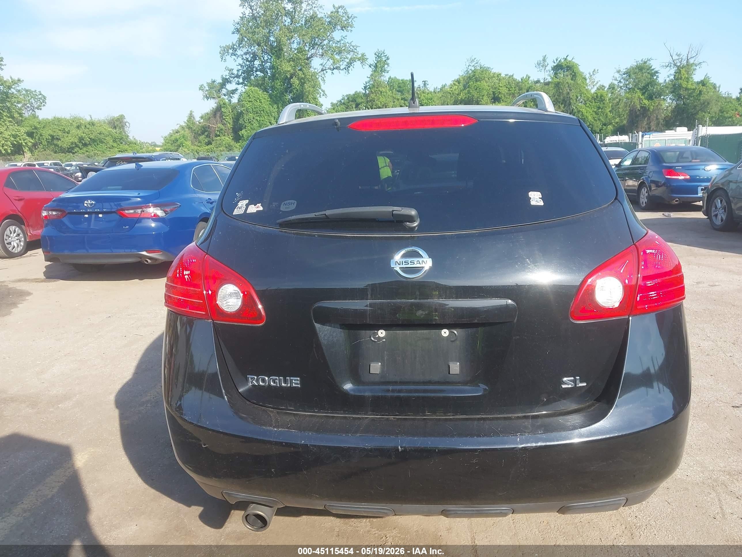 2010 Nissan Rogue Sl Черный vin: JN8AS5MT3AW014462