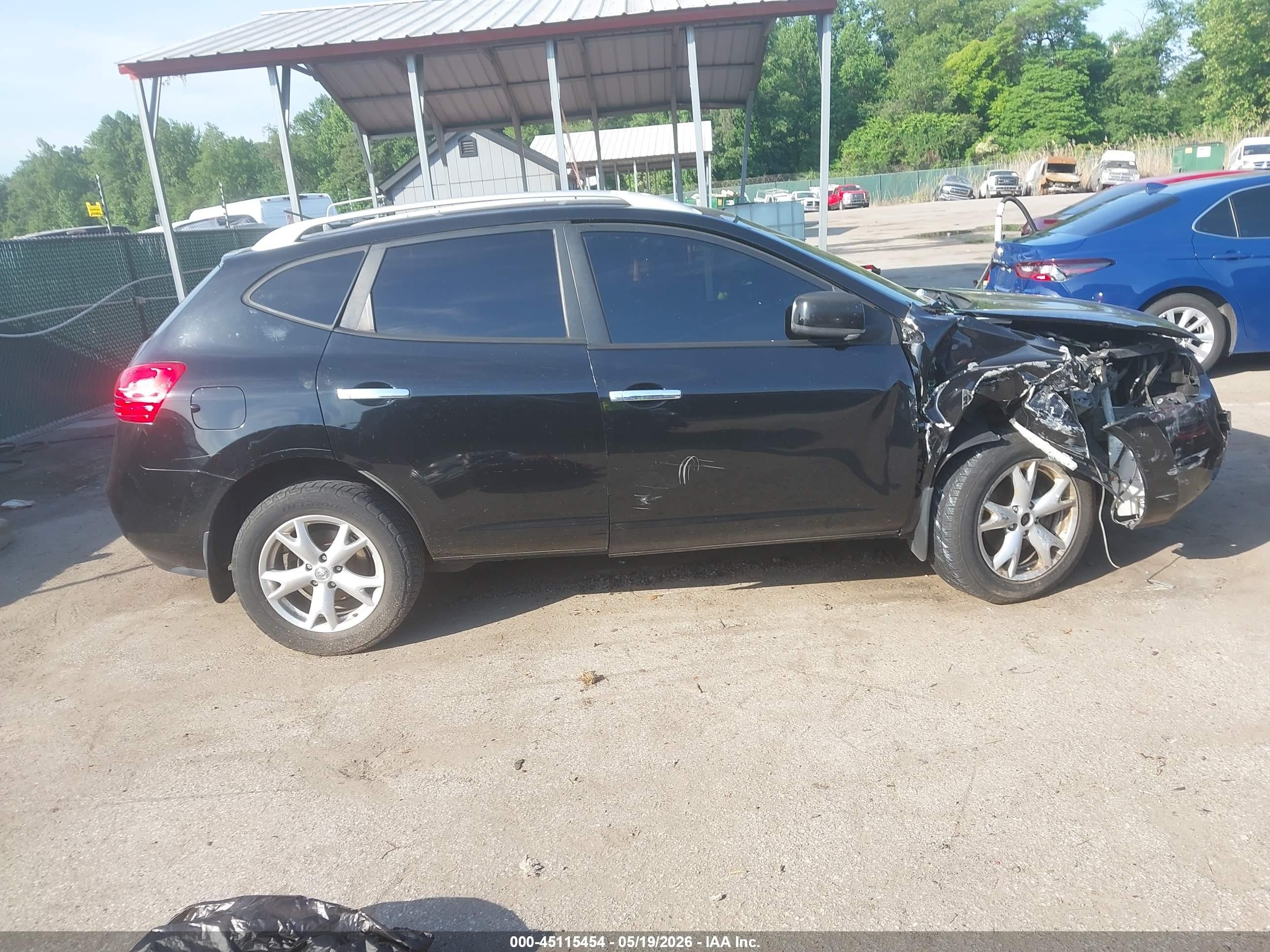 2010 Nissan Rogue Sl Черный vin: JN8AS5MT3AW014462