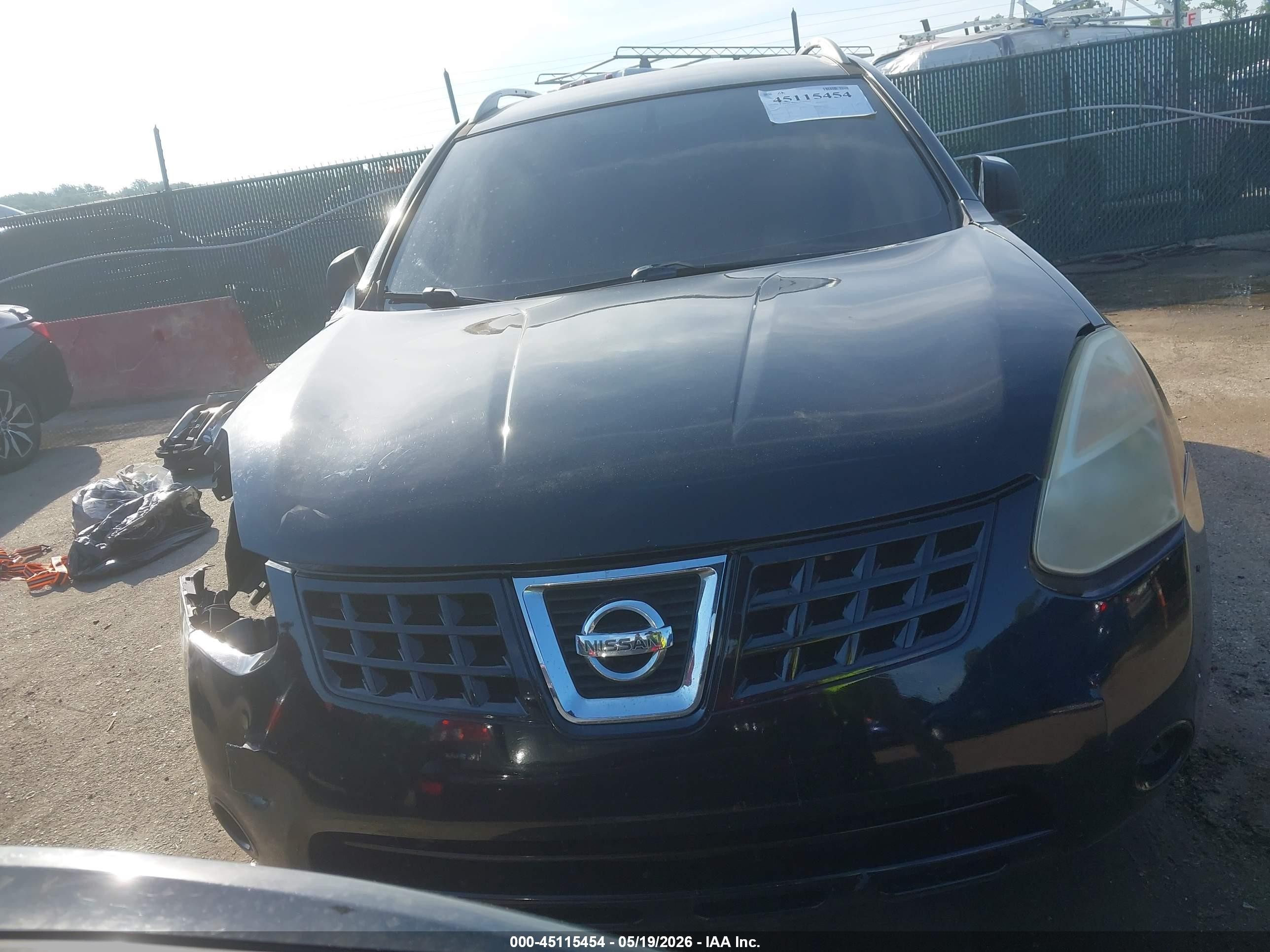 2010 Nissan Rogue Sl Черный vin: JN8AS5MT3AW014462