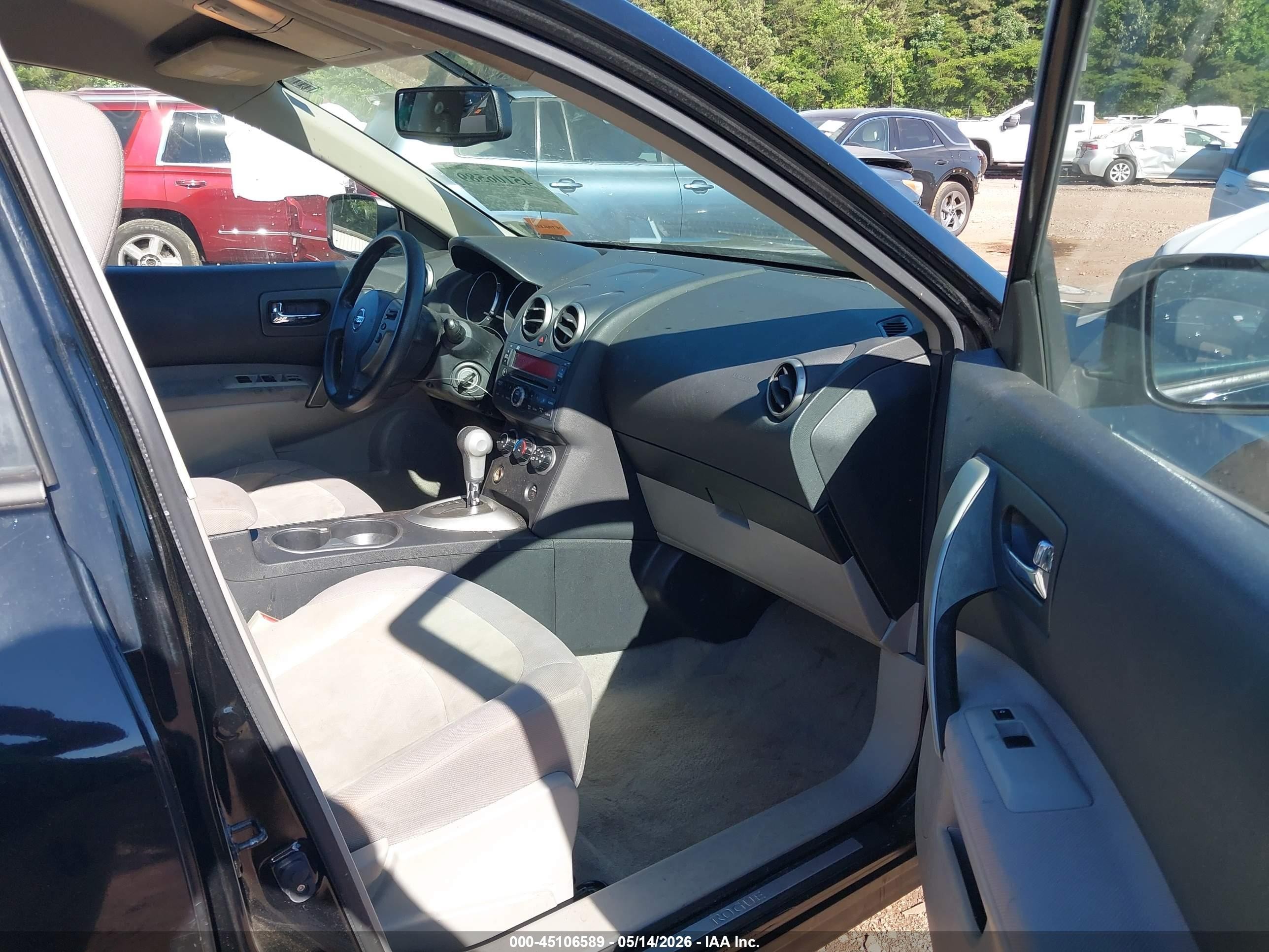 2010 Nissan Rogue S Black vin: JN8AS5MT3AW018821