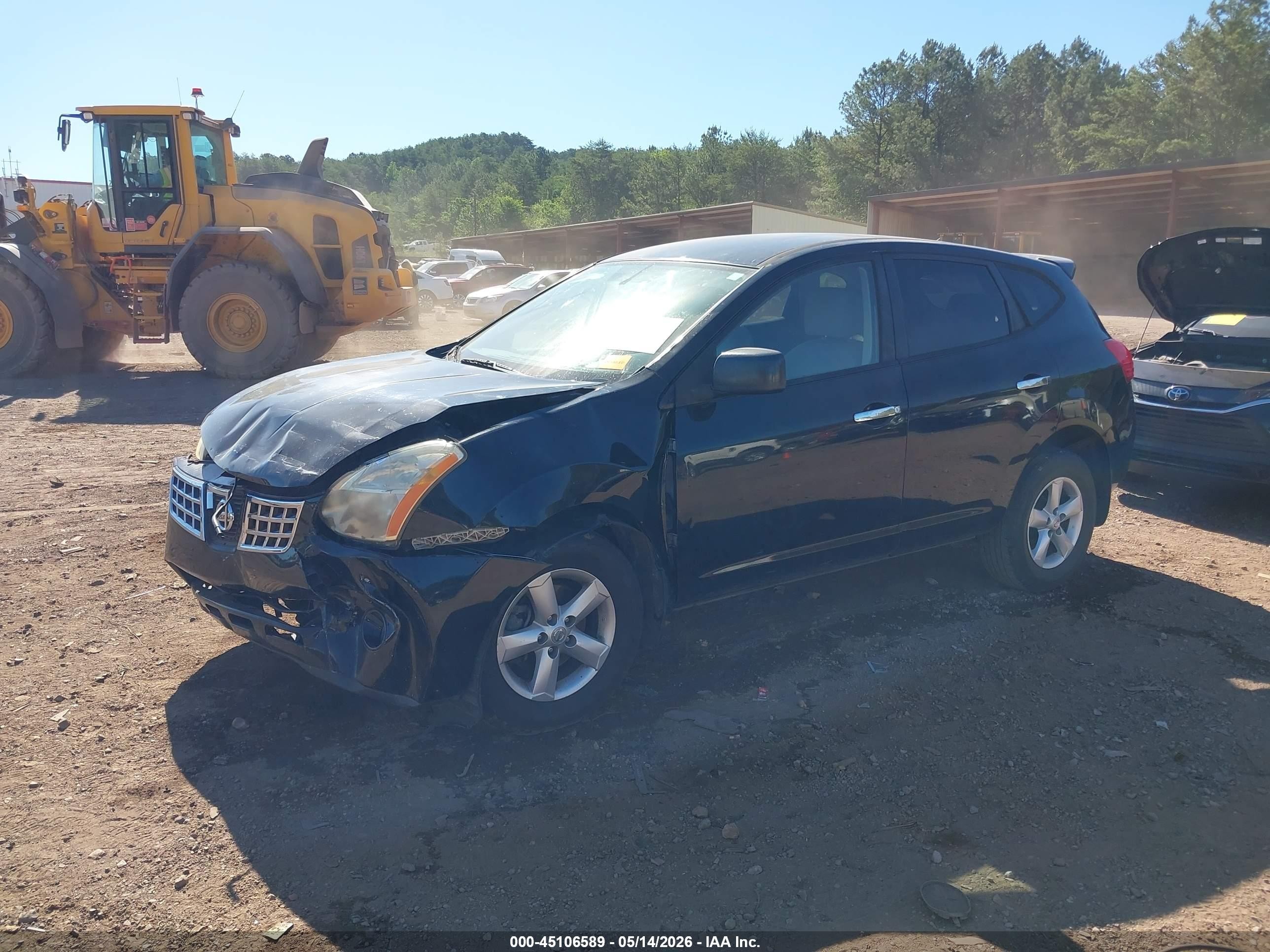 2010 Nissan Rogue S Black vin: JN8AS5MT3AW018821