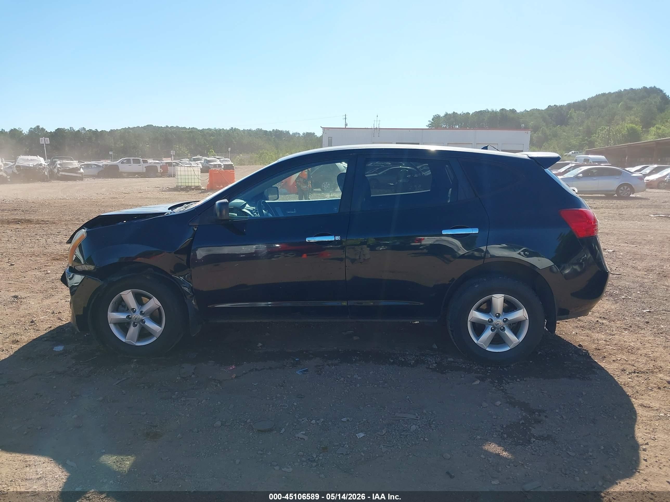 2010 Nissan Rogue S Black vin: JN8AS5MT3AW018821