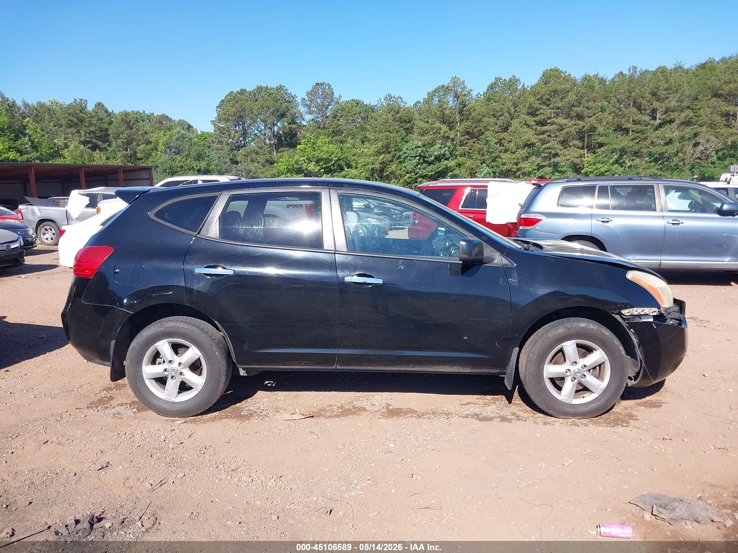 2010 Nissan Rogue S Black vin: JN8AS5MT3AW018821