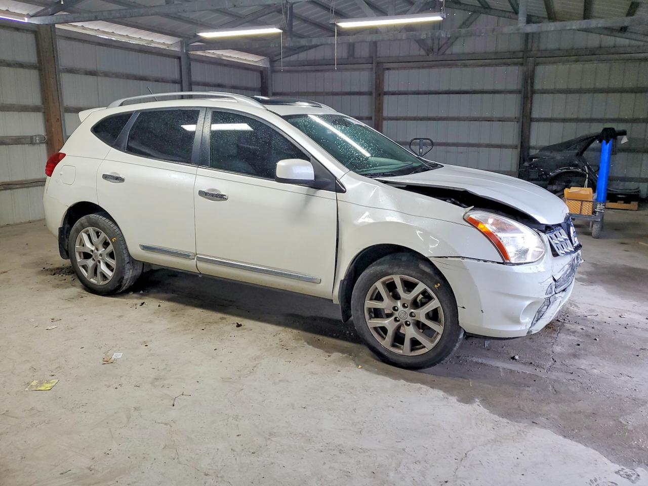 2011 Nissan Rogue S White vin: JN8AS5MT3BW168686