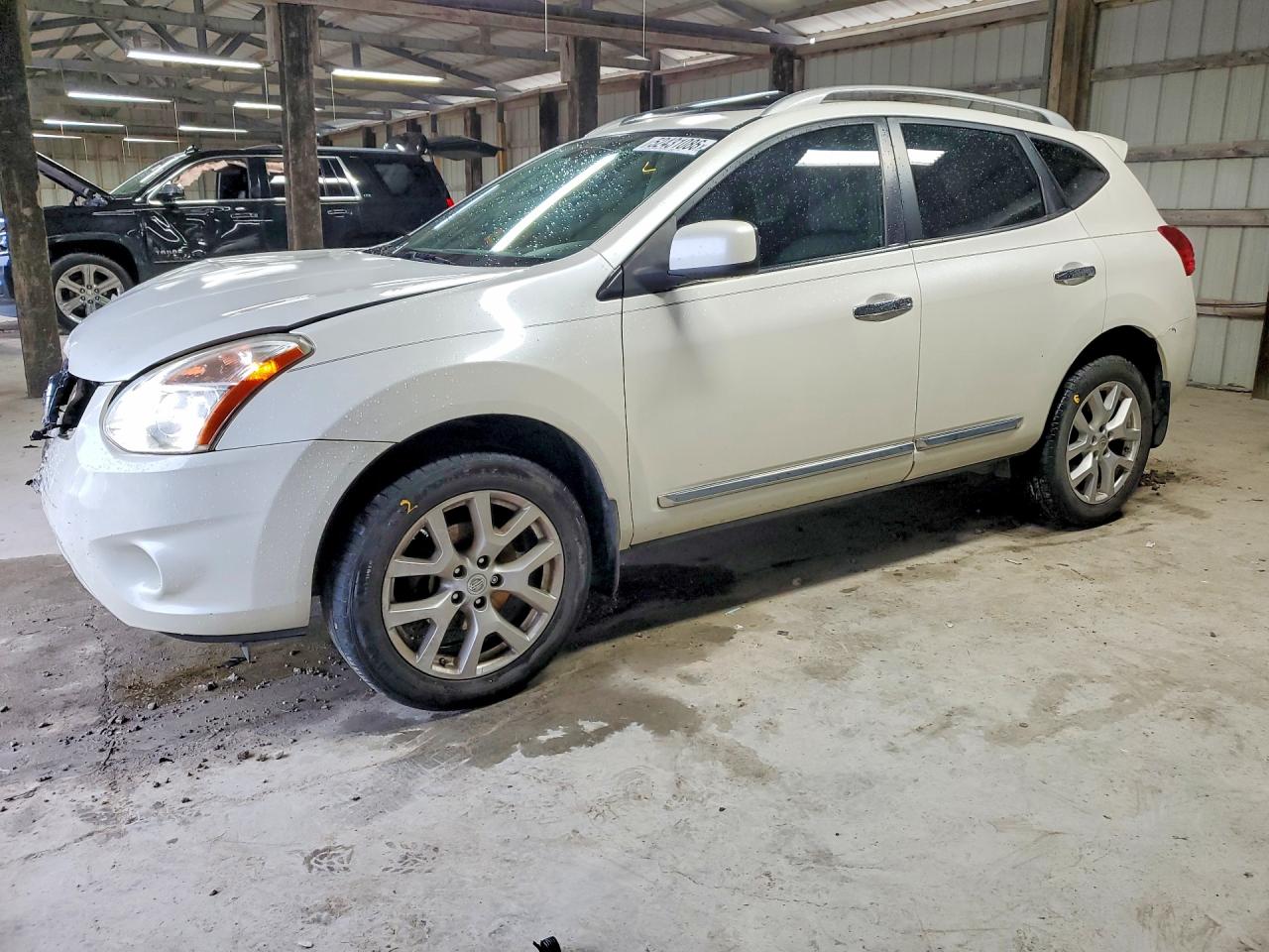2011 Nissan Rogue S White vin: JN8AS5MT3BW168686