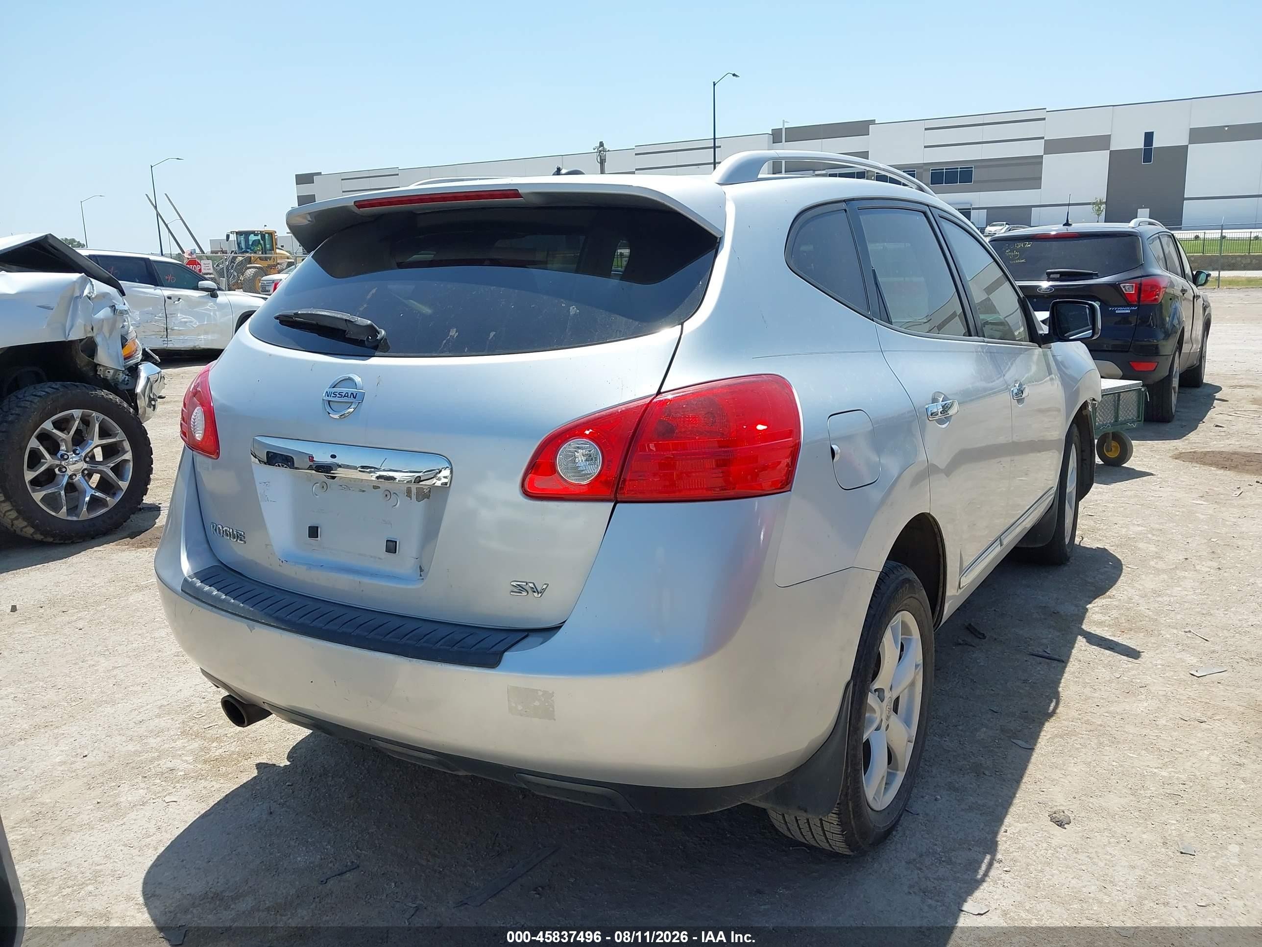2011 Nissan Rogue Sv Silver vin: JN8AS5MT3BW575004