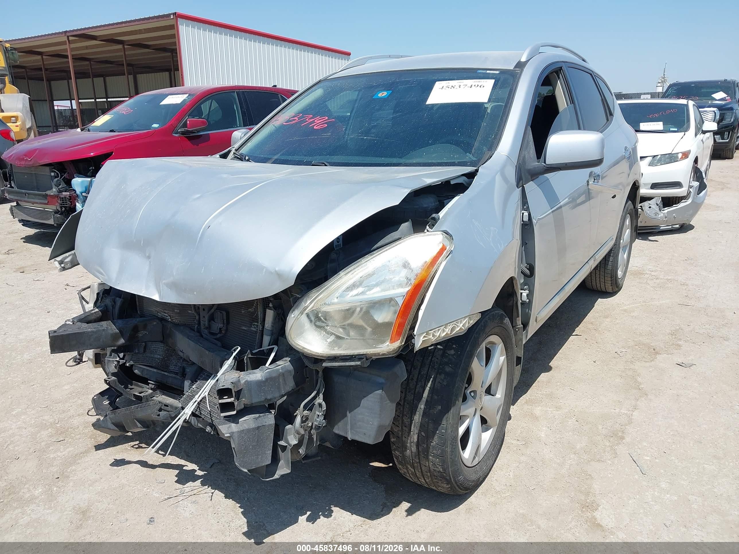 2011 Nissan Rogue Sv Silver vin: JN8AS5MT3BW575004