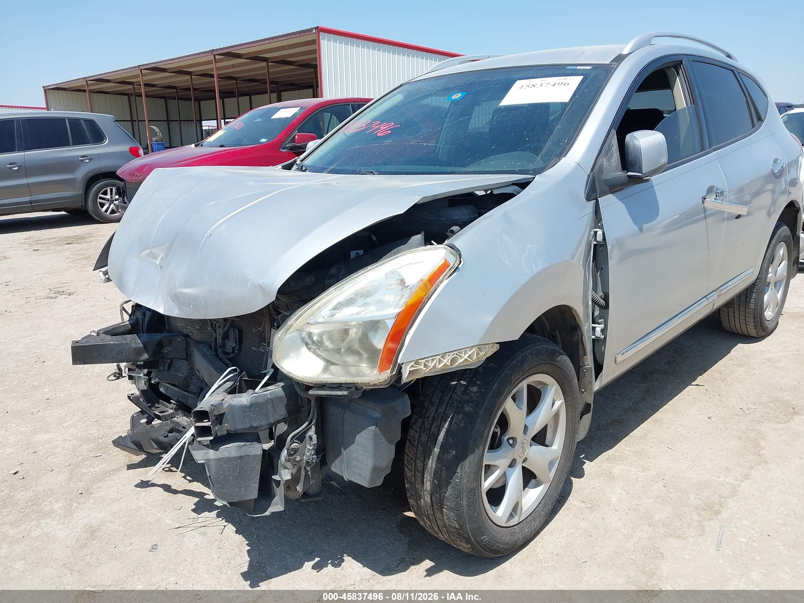 2011 Nissan Rogue Sv Silver vin: JN8AS5MT3BW575004