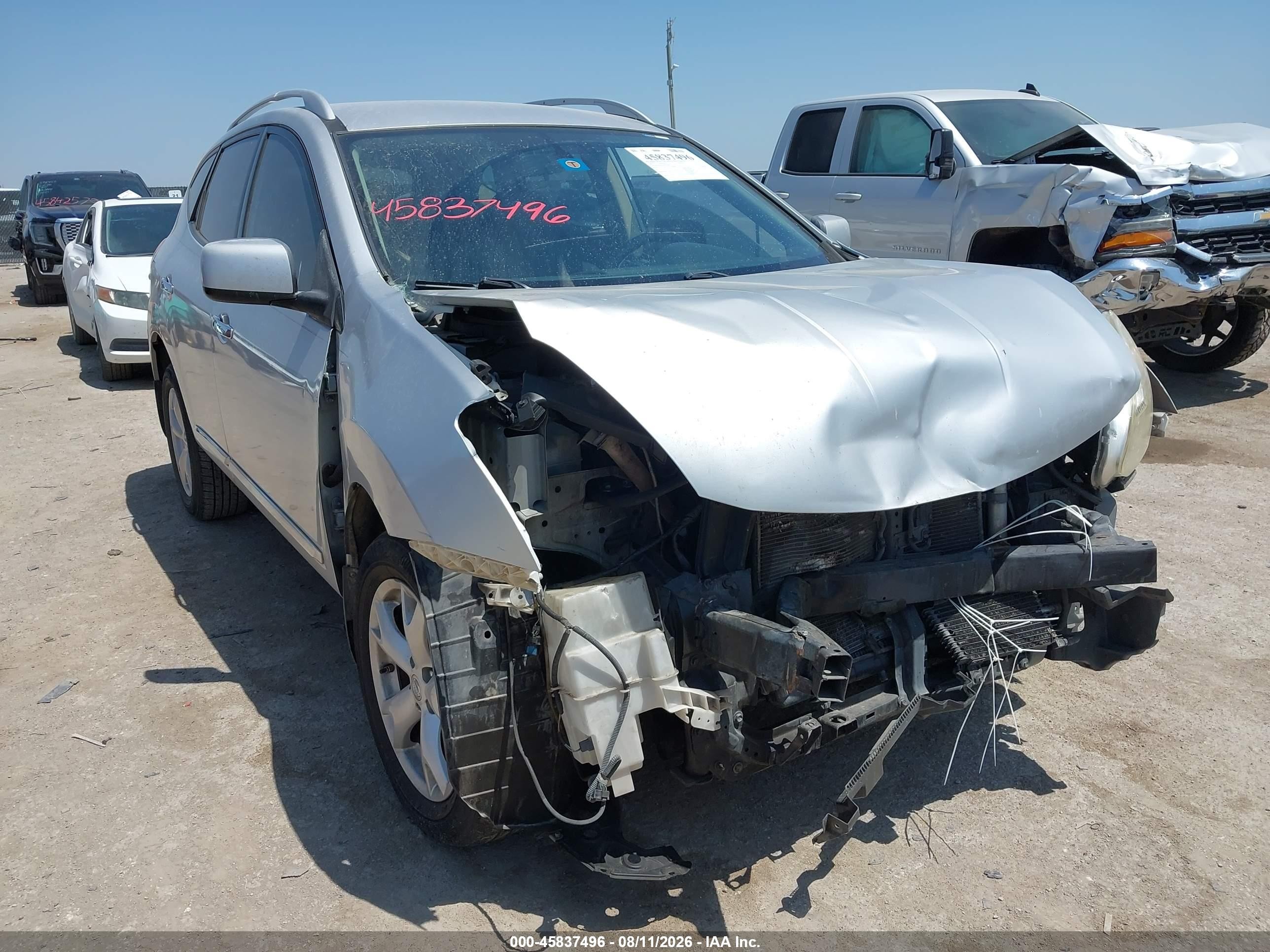 2011 Nissan Rogue Sv Silver vin: JN8AS5MT3BW575004