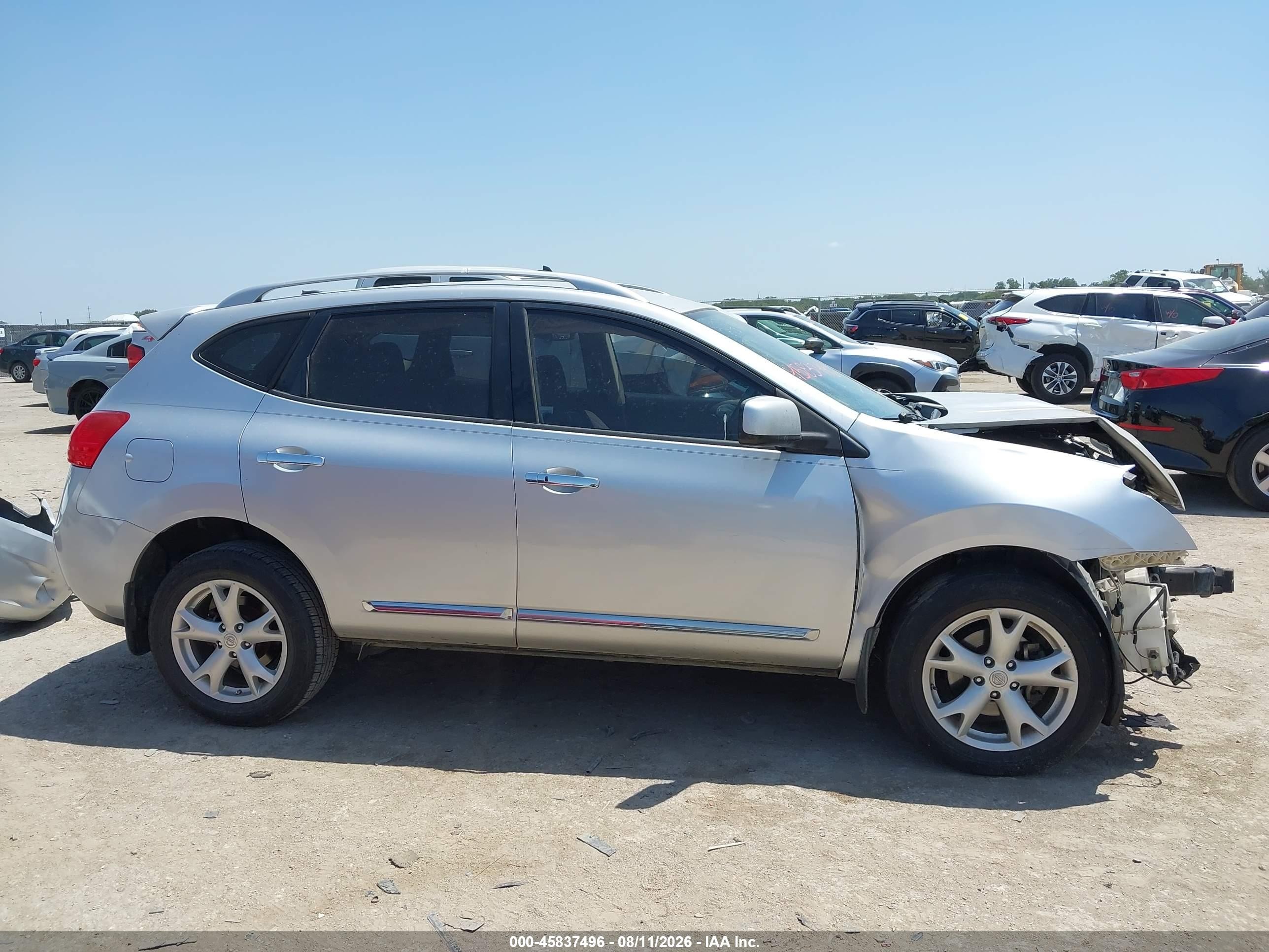 2011 Nissan Rogue Sv Silver vin: JN8AS5MT3BW575004