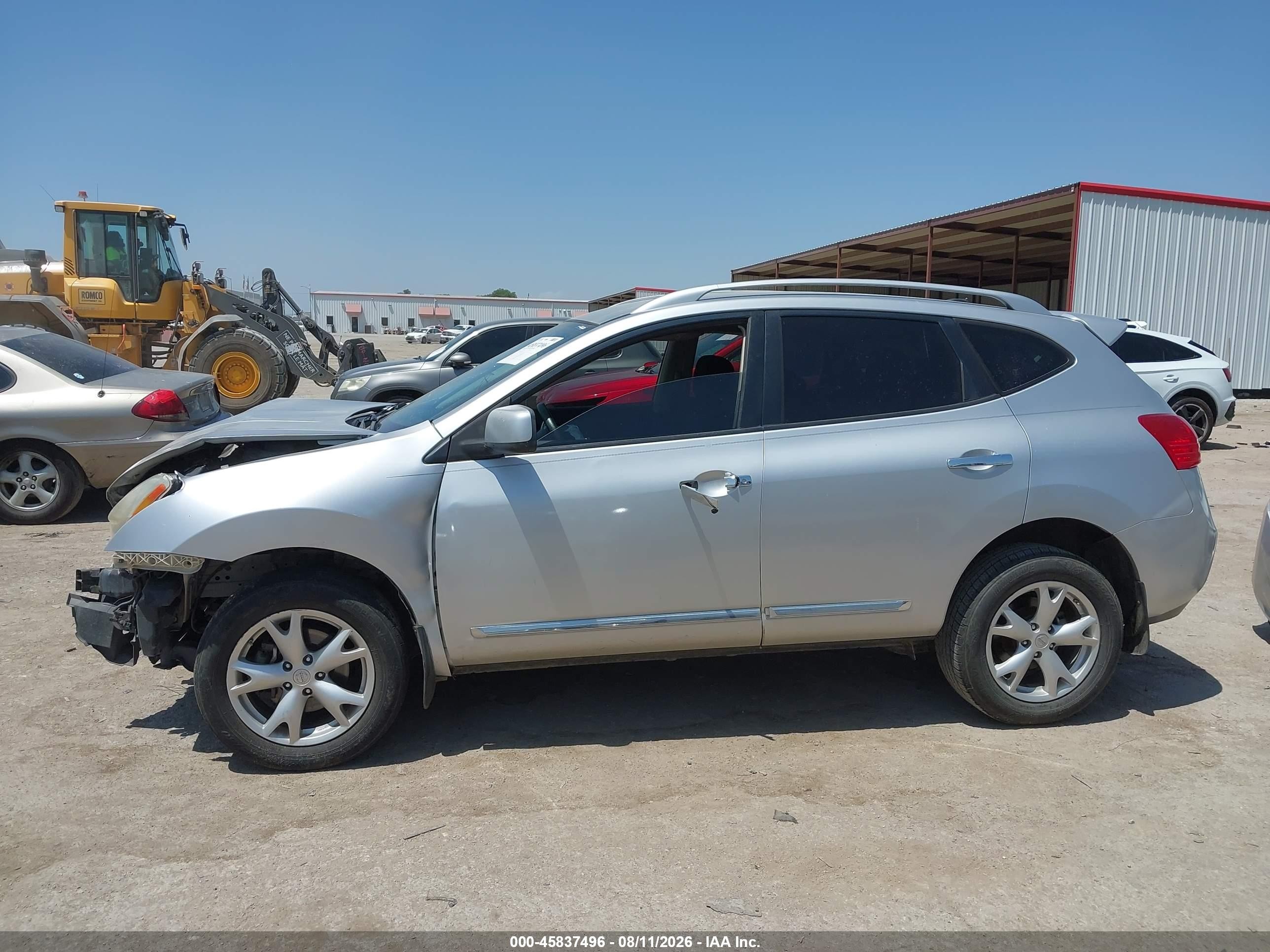 2011 Nissan Rogue Sv Silver vin: JN8AS5MT3BW575004