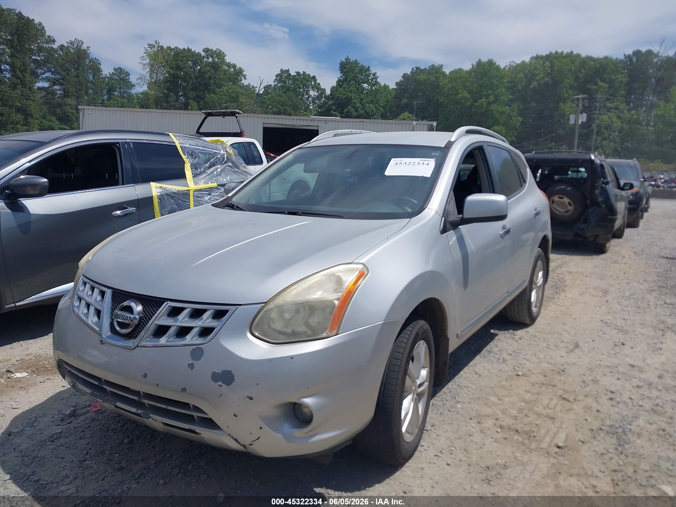 2012 Nissan Rogue Sv Silver vin: JN8AS5MT3CW263332