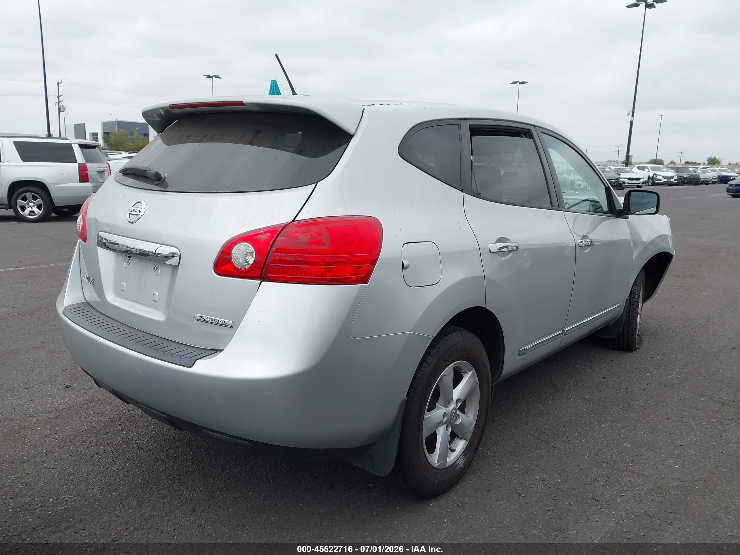2012 Nissan Rogue S Silver vin: JN8AS5MT3CW265176