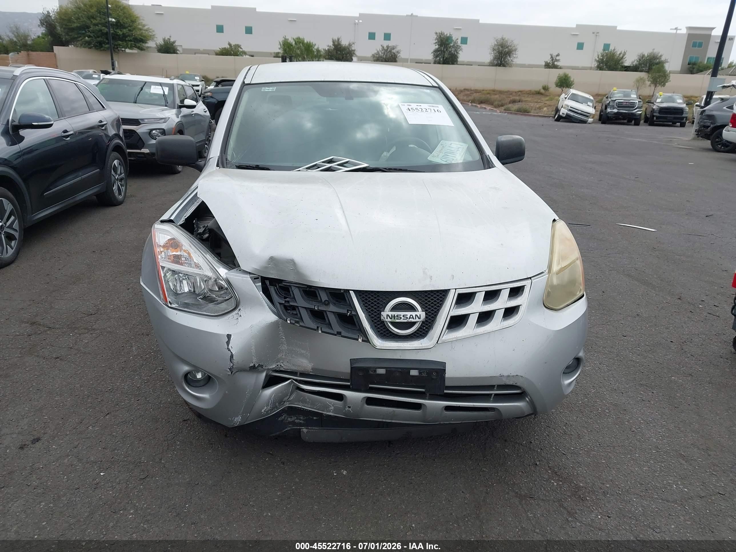 2012 Nissan Rogue S Silver vin: JN8AS5MT3CW265176
