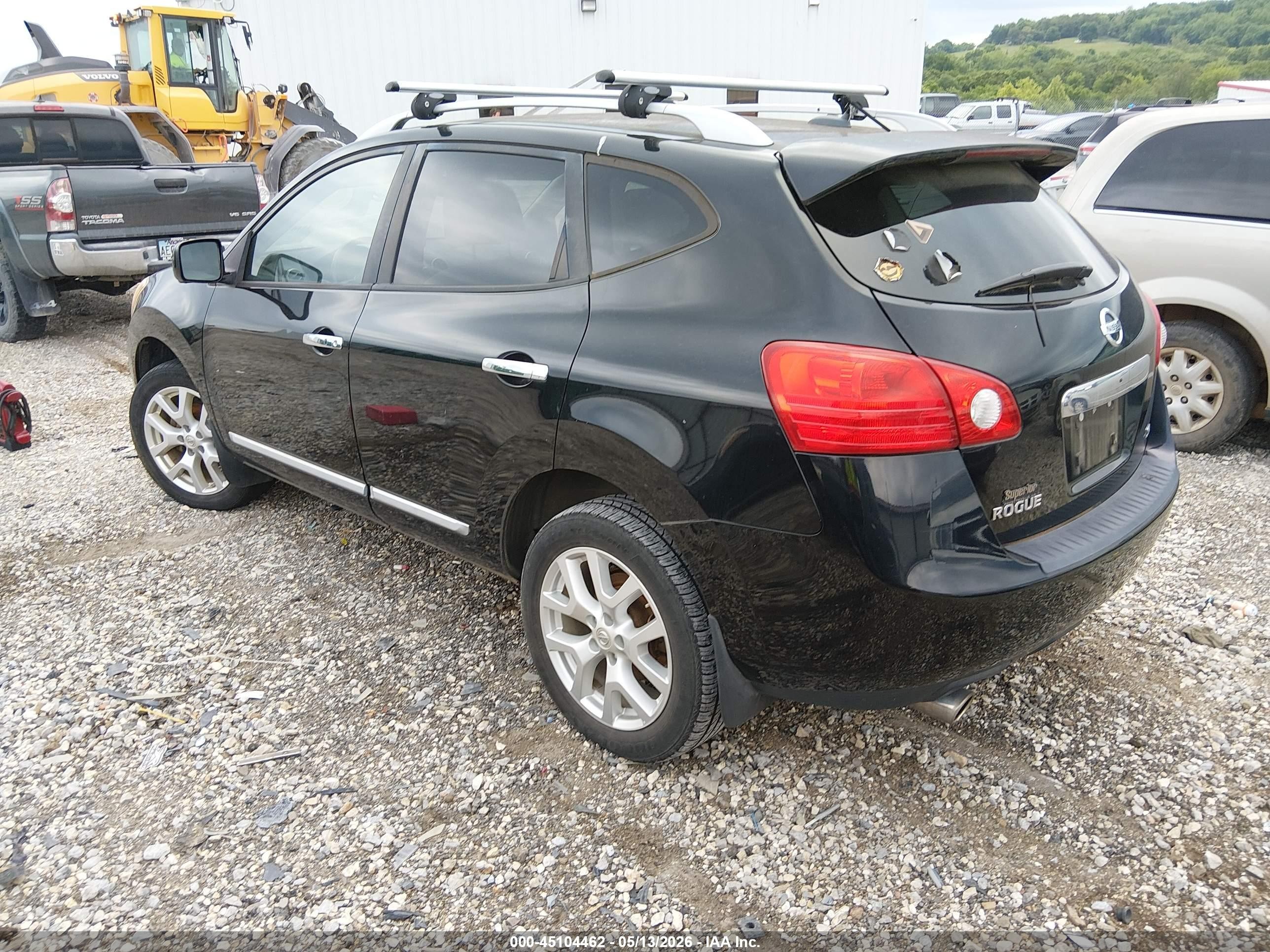 2012 Nissan Rogue Sv W/sl Pkg Черный vin: JN8AS5MT3CW266182