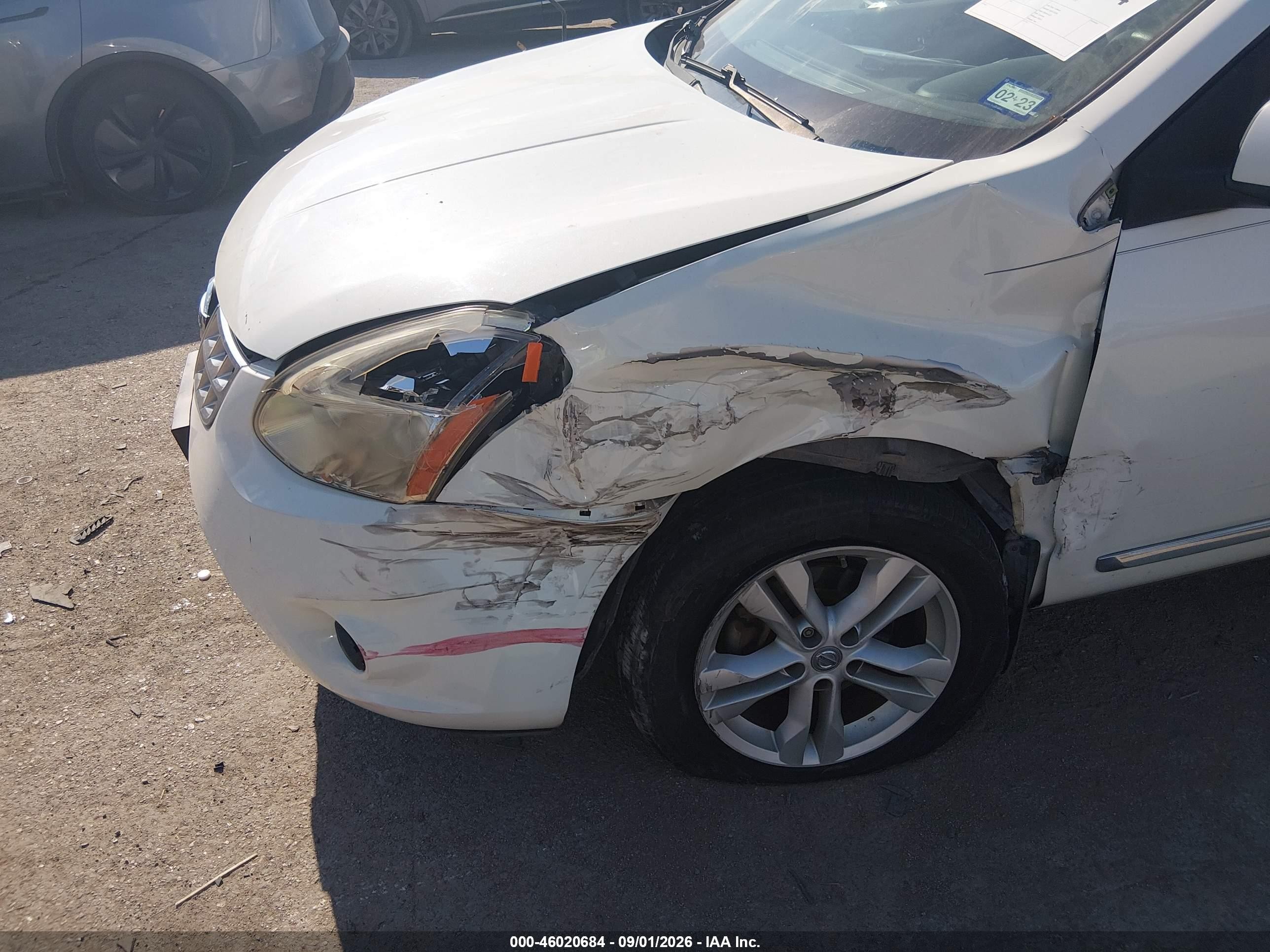 2012 Nissan Rogue Sv White vin: JN8AS5MT3CW269955