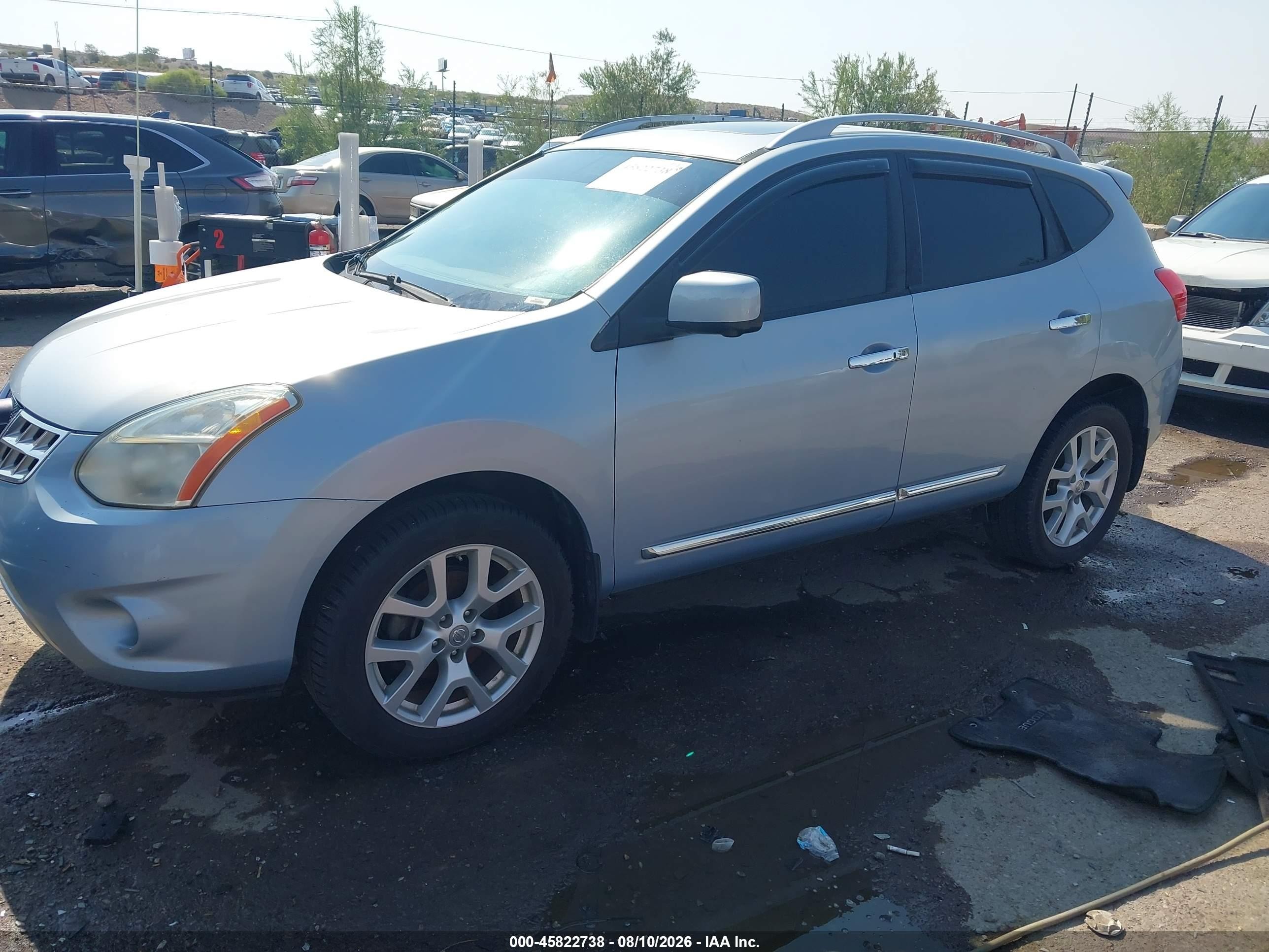 2012 Nissan Rogue Sv W/sl Pkg Silver vin: JN8AS5MT3CW271396