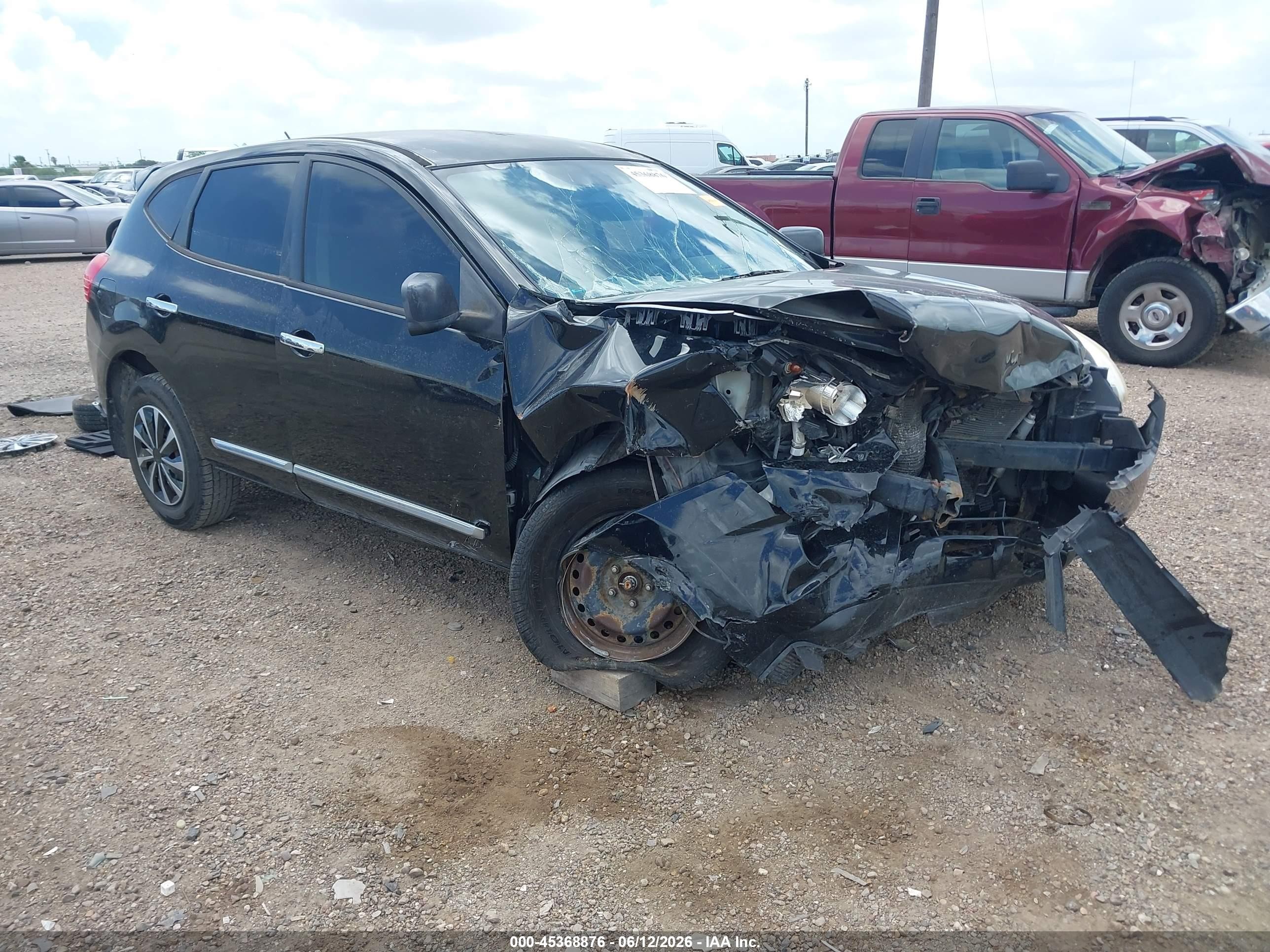 2012 Nissan Rogue S Black vin: JN8AS5MT3CW279241