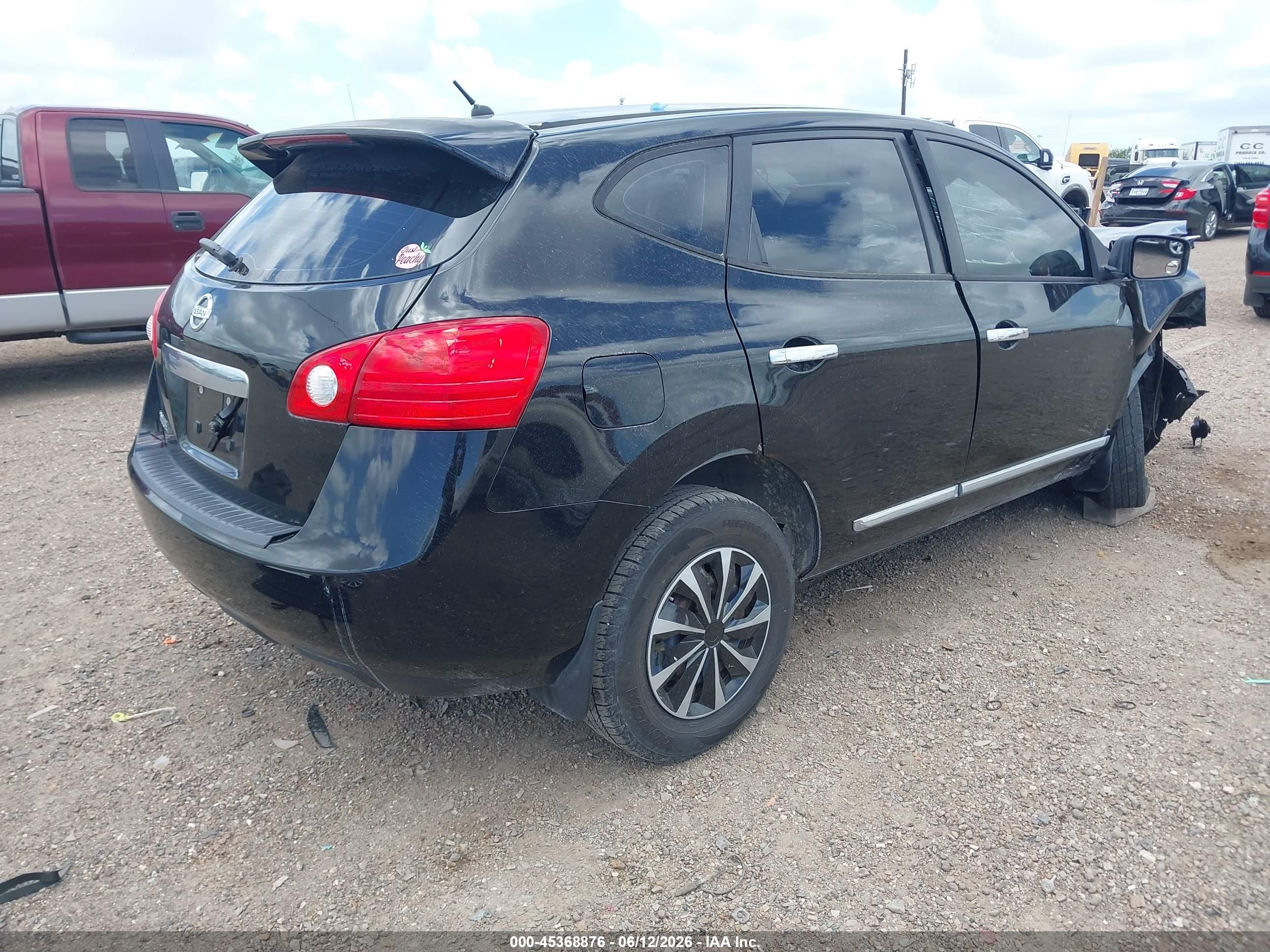 2012 Nissan Rogue S Black vin: JN8AS5MT3CW279241